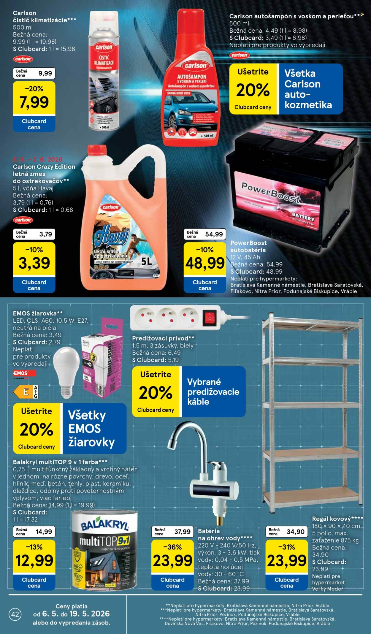 Leták TESCO - 6.5.2026 - 12.5.2026. Strana 42