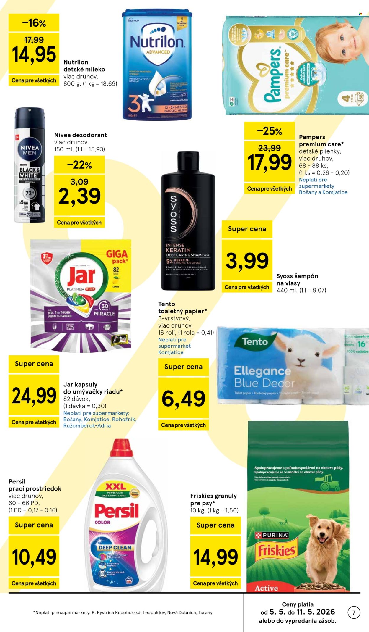 Leták TESCO supermarket - 6.5.2026 - 12.5.2026. Strana 7