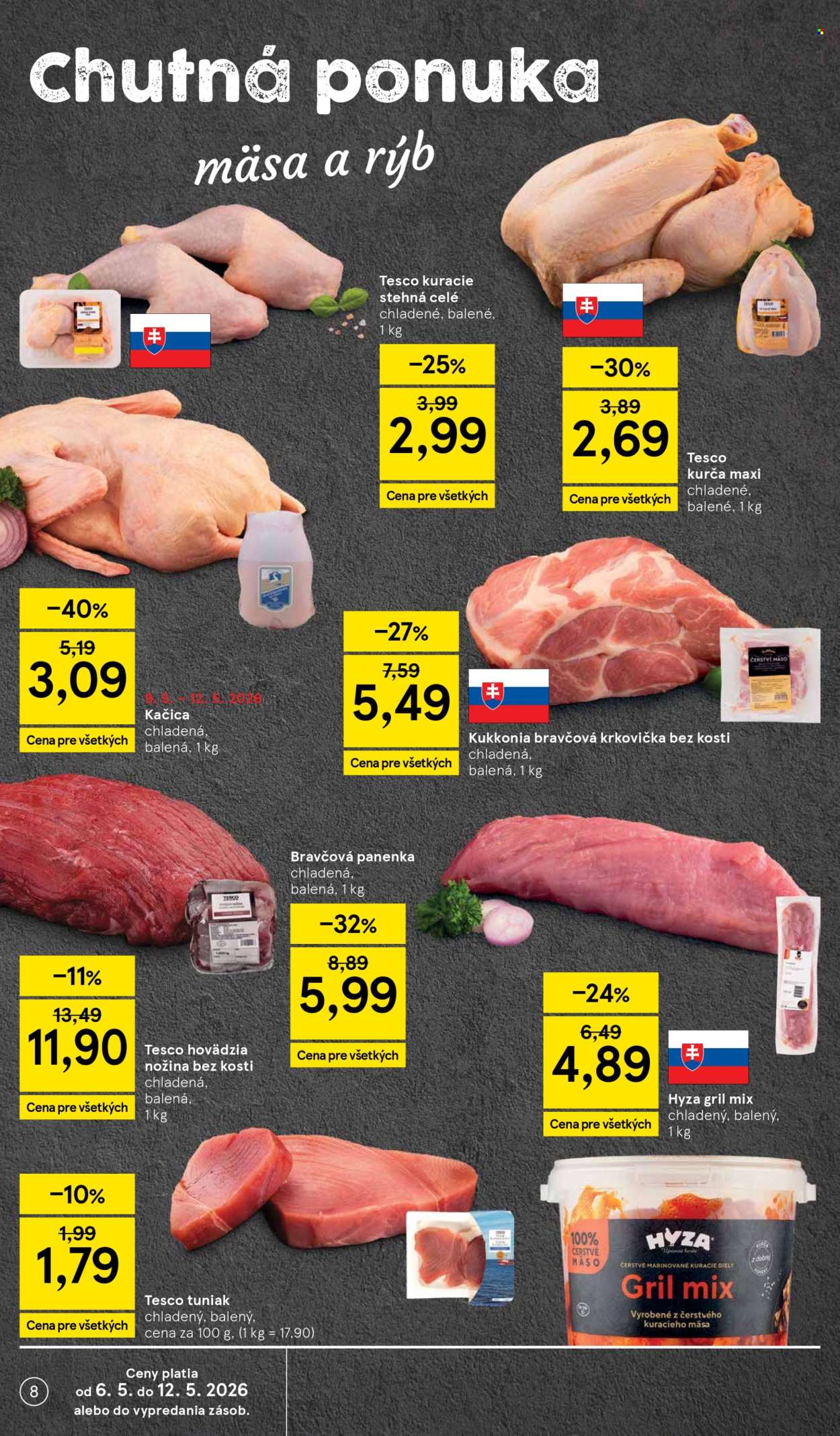 Leták TESCO supermarket - 6.5.2026 - 12.5.2026. Strana 8