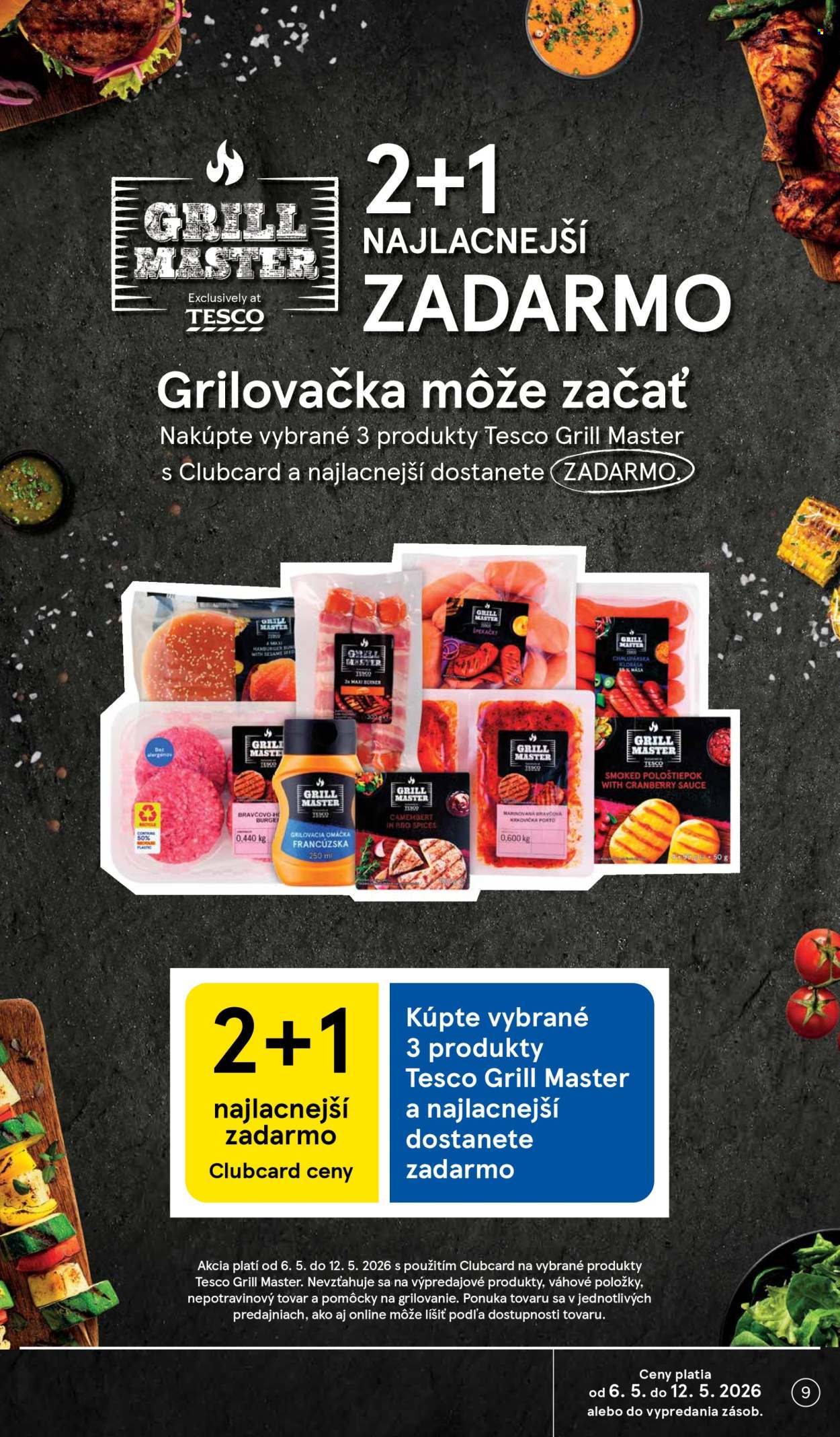 Leták TESCO supermarket - 6.5.2026 - 12.5.2026. Strana 9