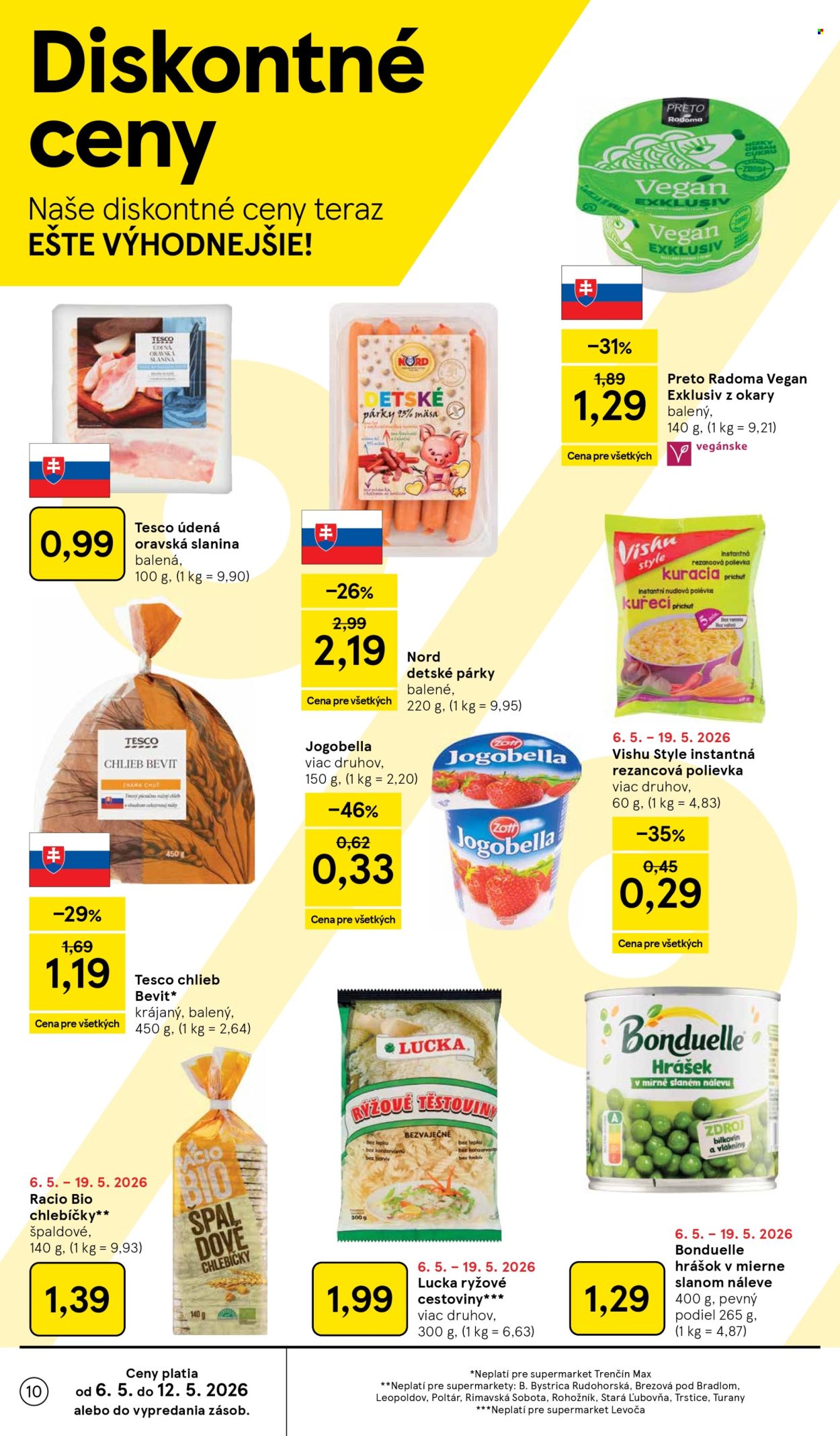 Leták TESCO supermarket - 6.5.2026 - 12.5.2026. Strana 10