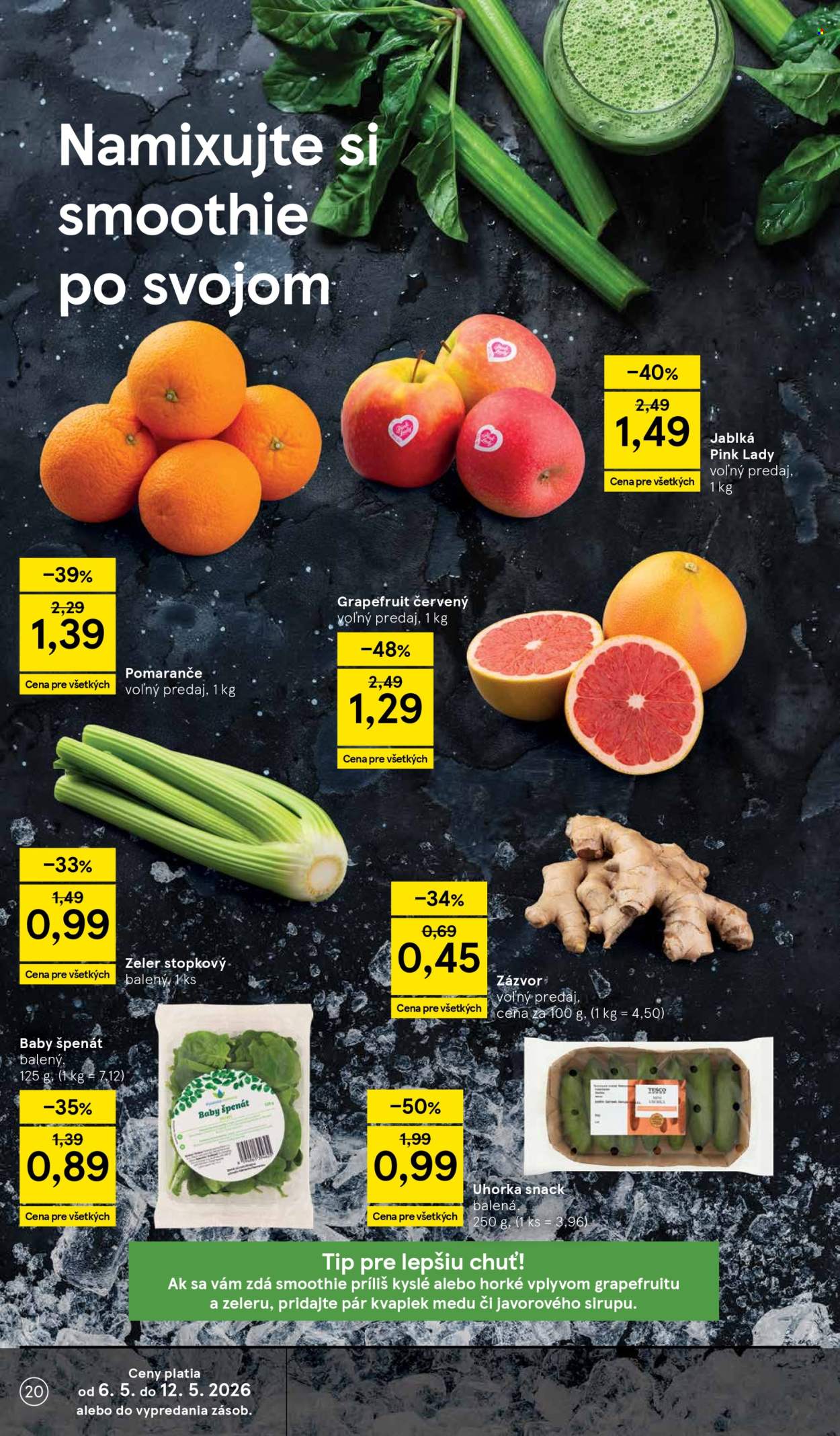 Leták TESCO supermarket - 6.5.2026 - 12.5.2026. Strana 20