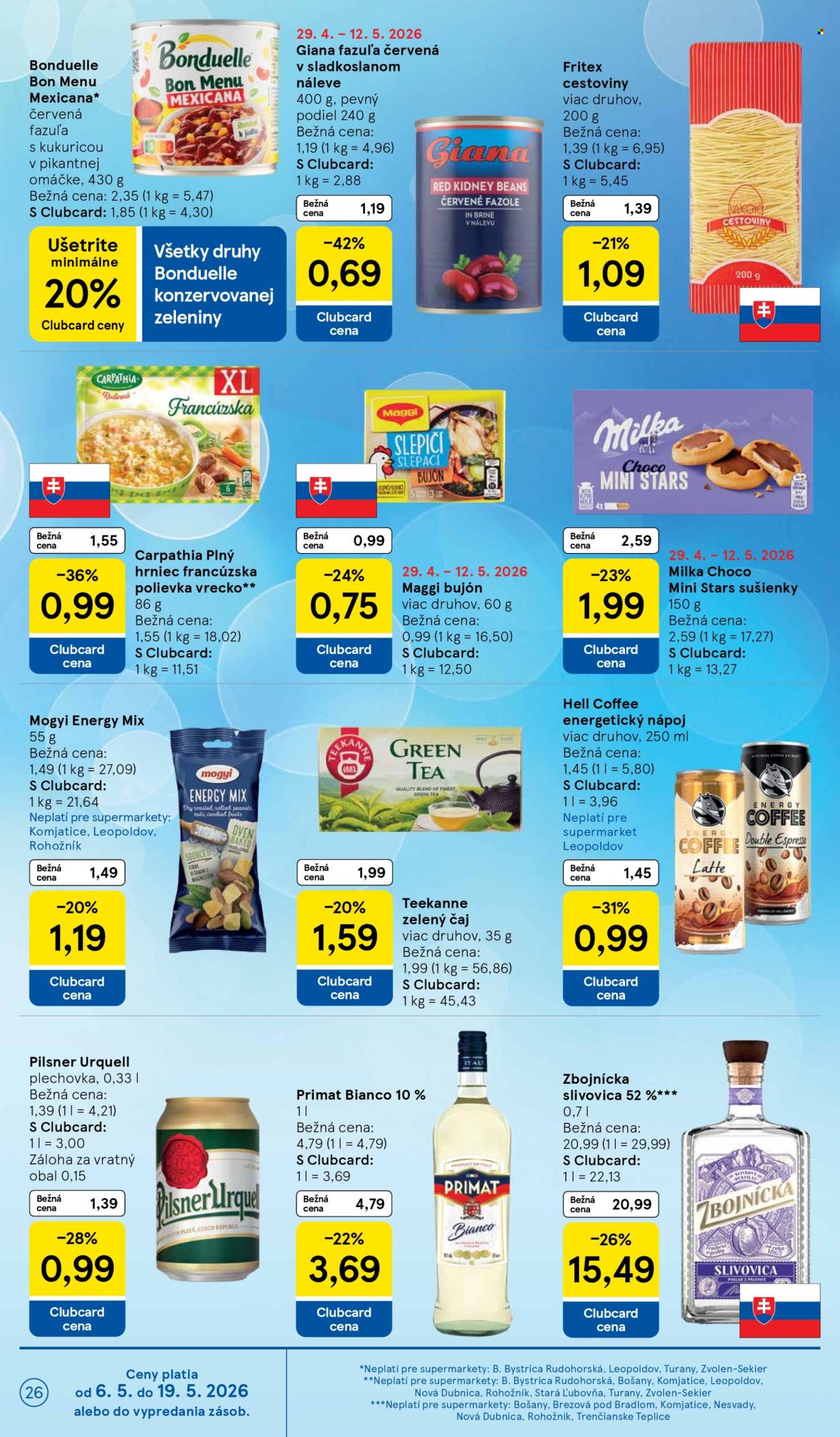 Leták TESCO supermarket - 6.5.2026 - 12.5.2026. Strana 26