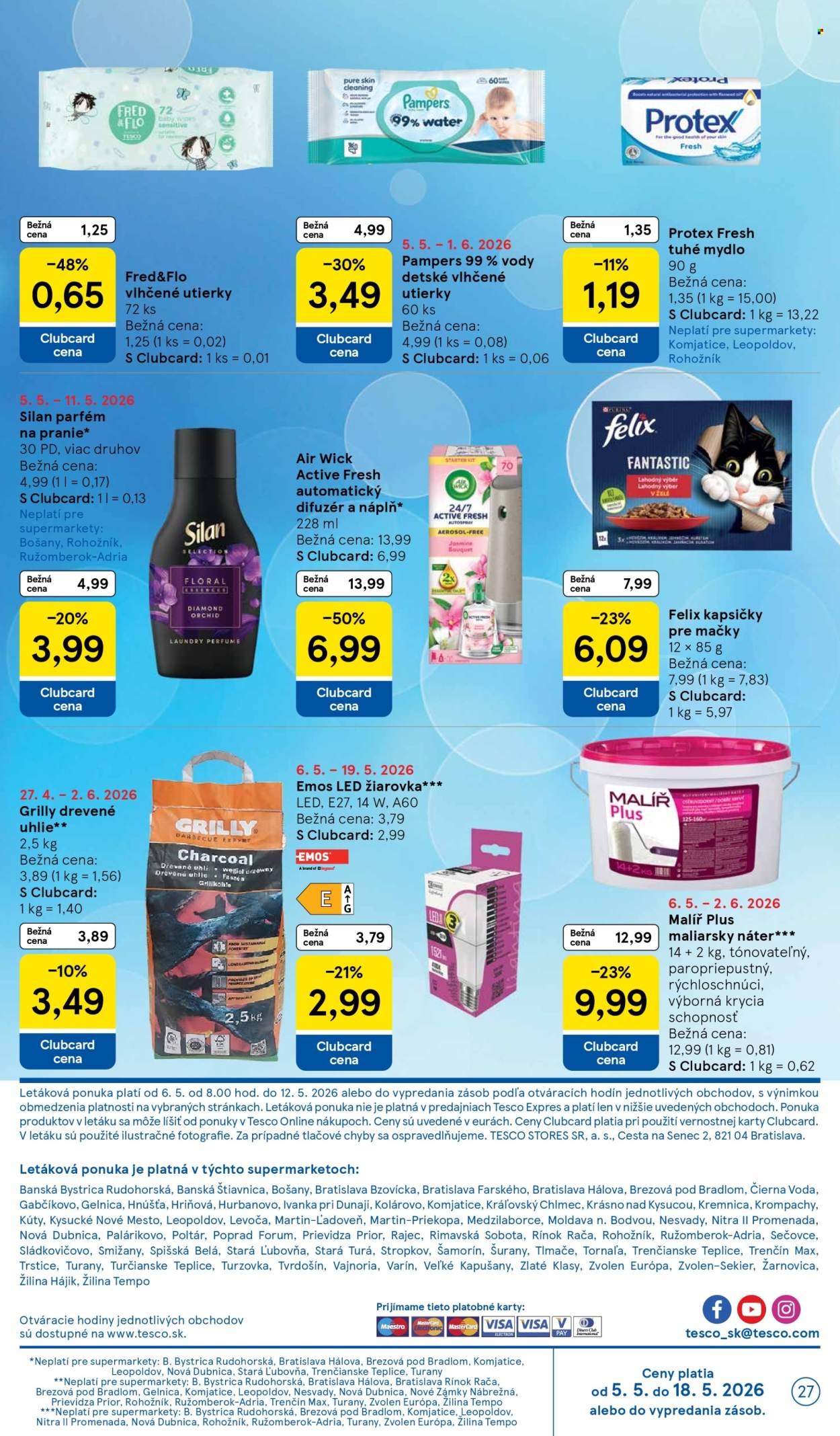 Leták TESCO supermarket - 6.5.2026 - 12.5.2026. Strana 27