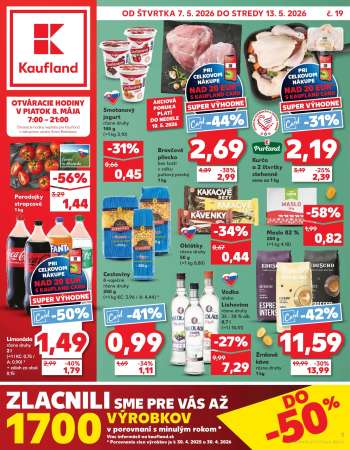 Leták Kaufland - 7.5.2026 - 13.5.2026.