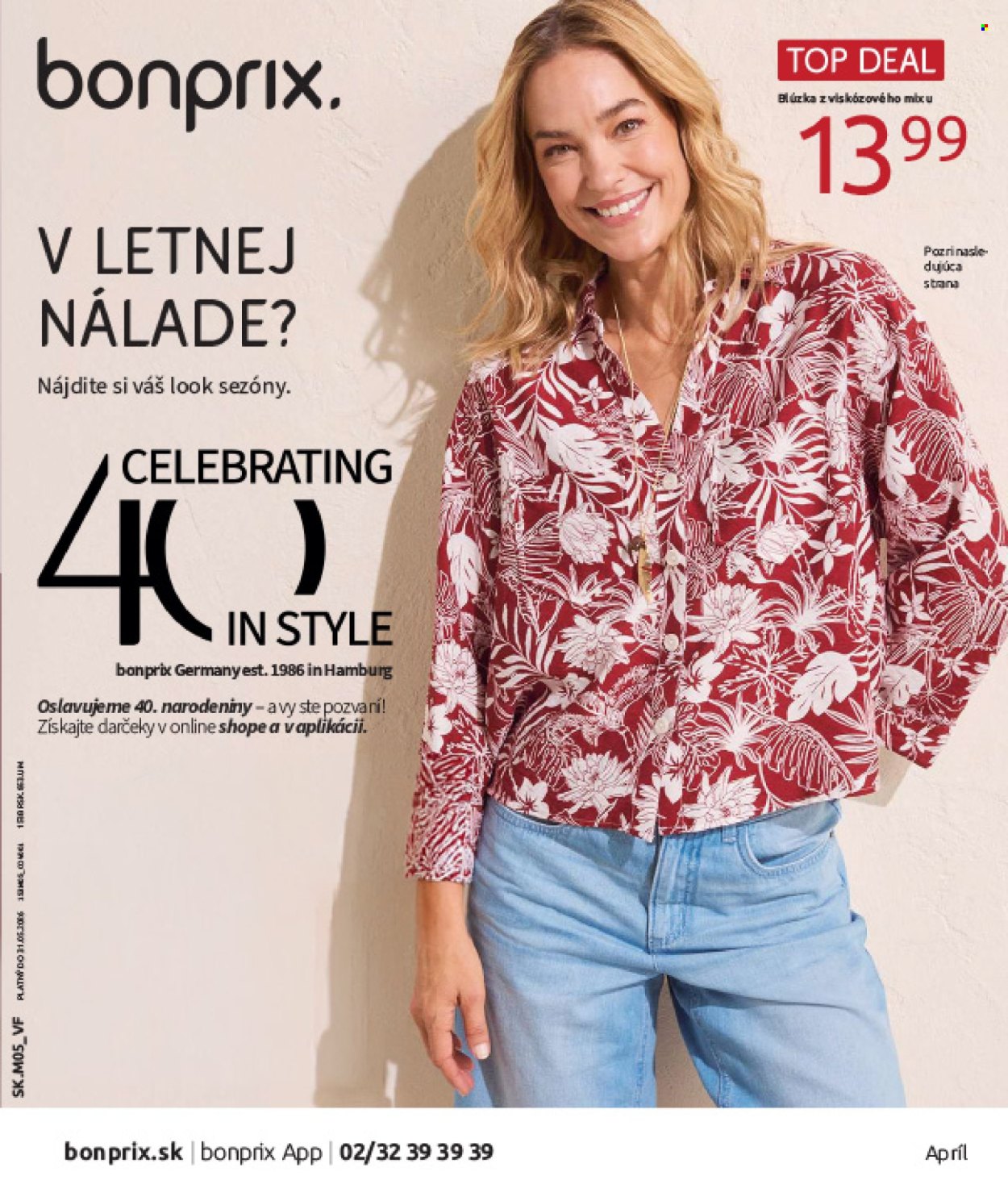 Leták Bonprix - 5.5.2026 - 31.5.2026. Strana 1