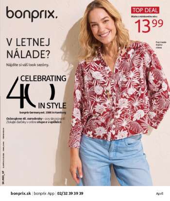 Leták Bonprix - 5.5.2026 - 31.5.2026.