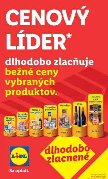 Leták Lidl.