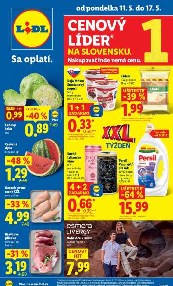 Leták Lidl - 11.5.2026 - 17.5.2026.