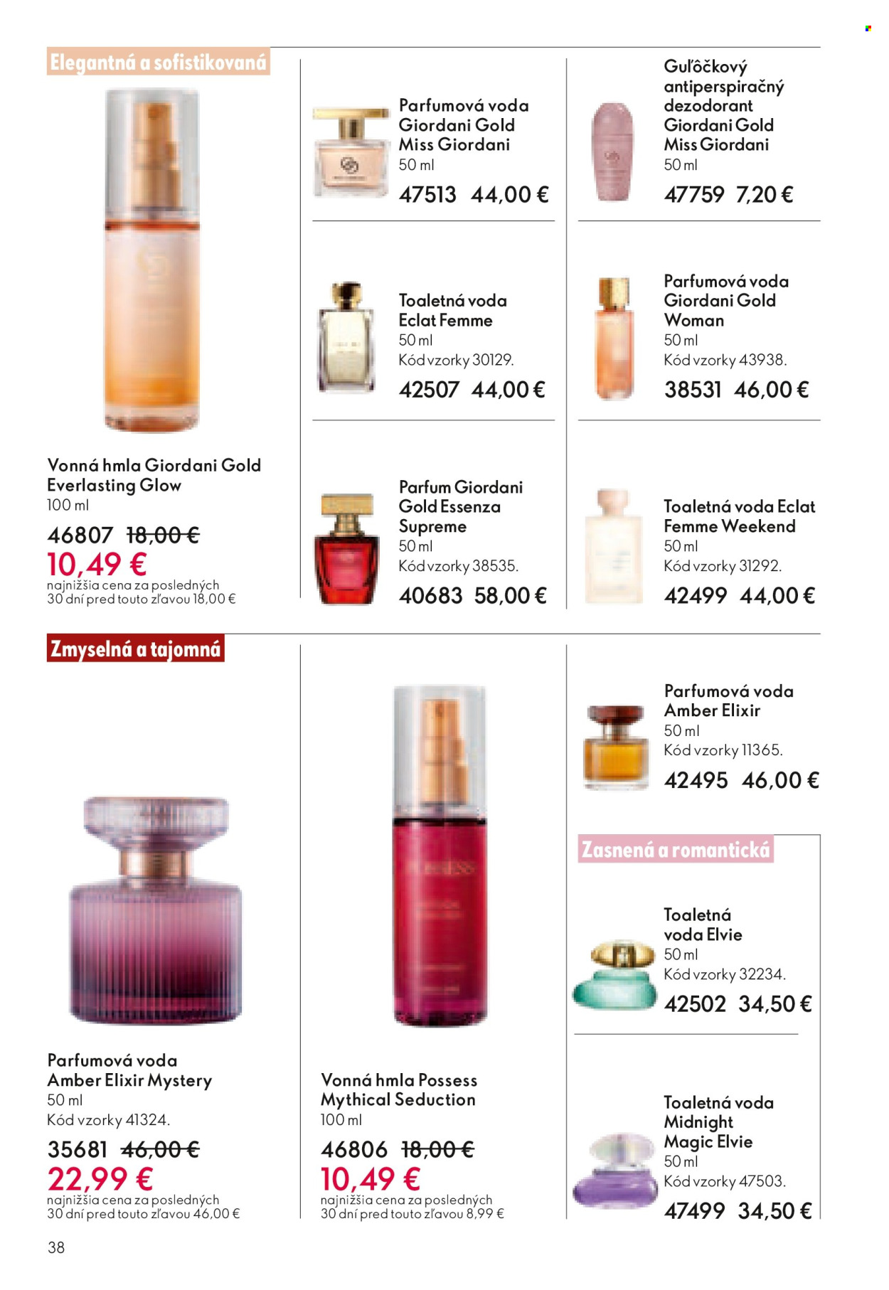 Leták Oriflame - 27.5.2026 - 16.6.2026. Strana 38