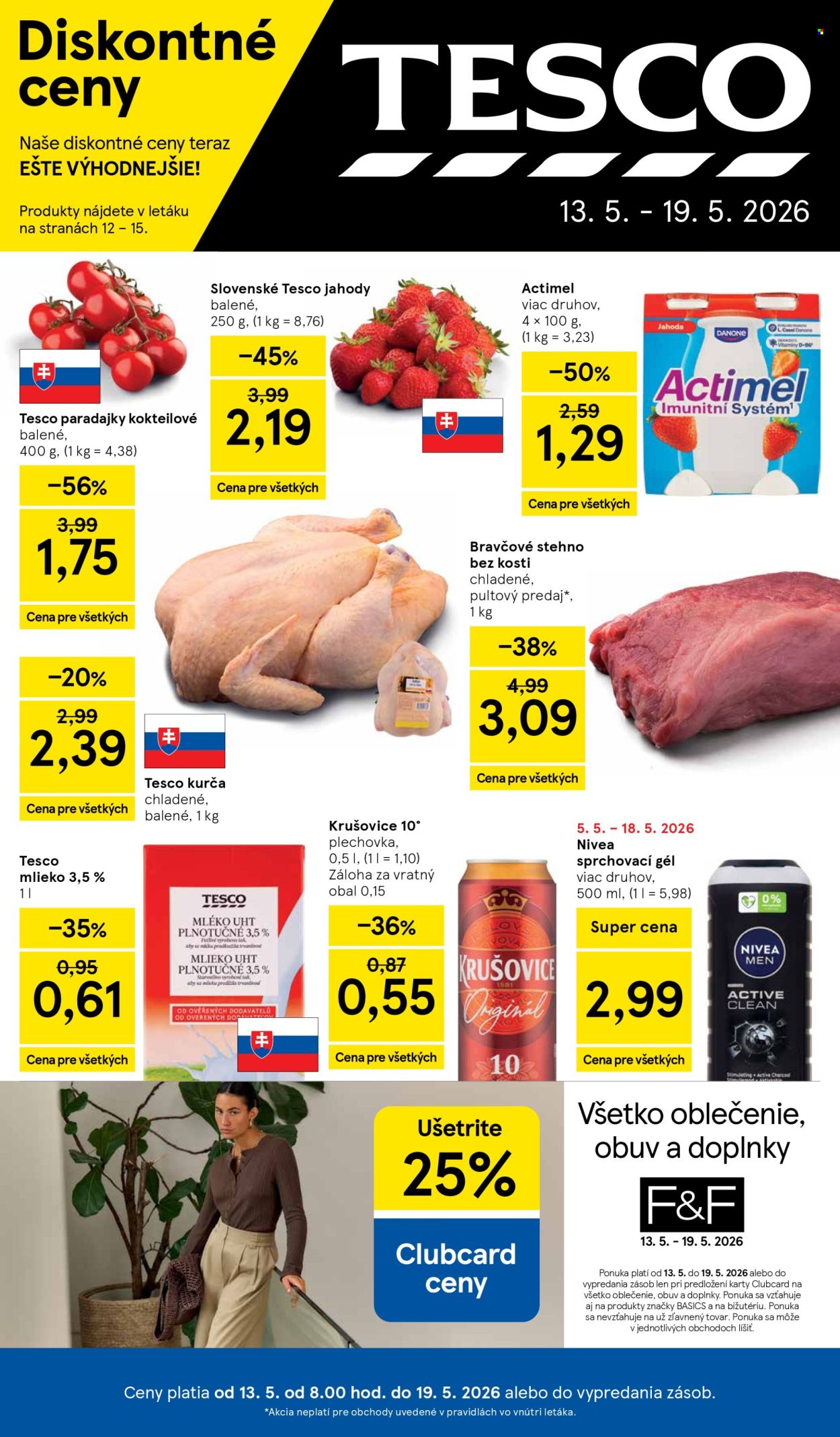 Leták TESCO - 13.5.2026 - 19.5.2026. Strana 1