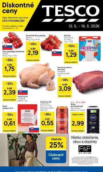 Leták TESCO - 13.5.2026 - 19.5.2026.
