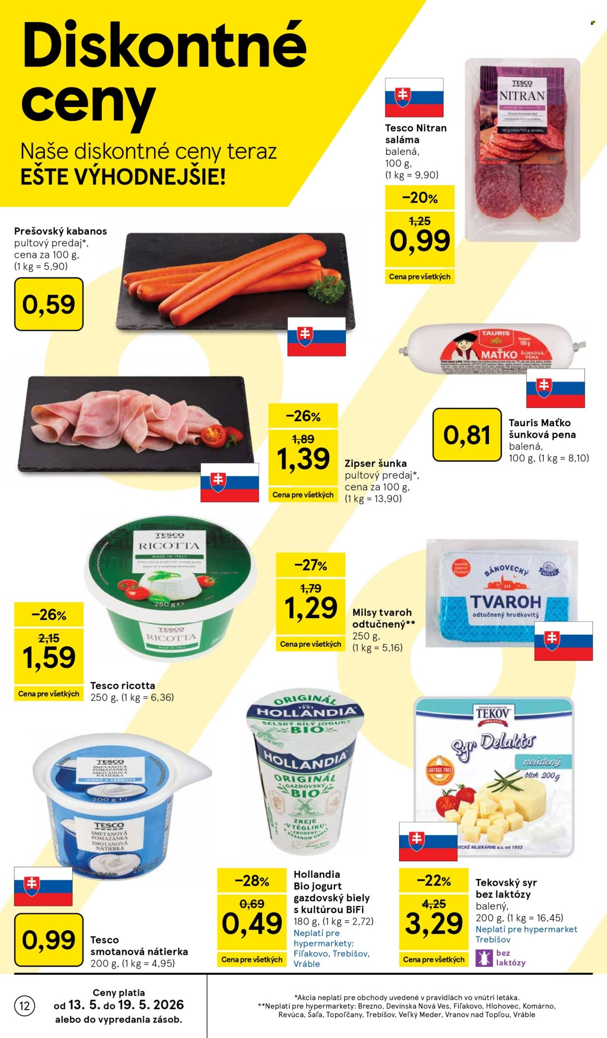Leták TESCO - 13.5.2026 - 19.5.2026. Strana 12