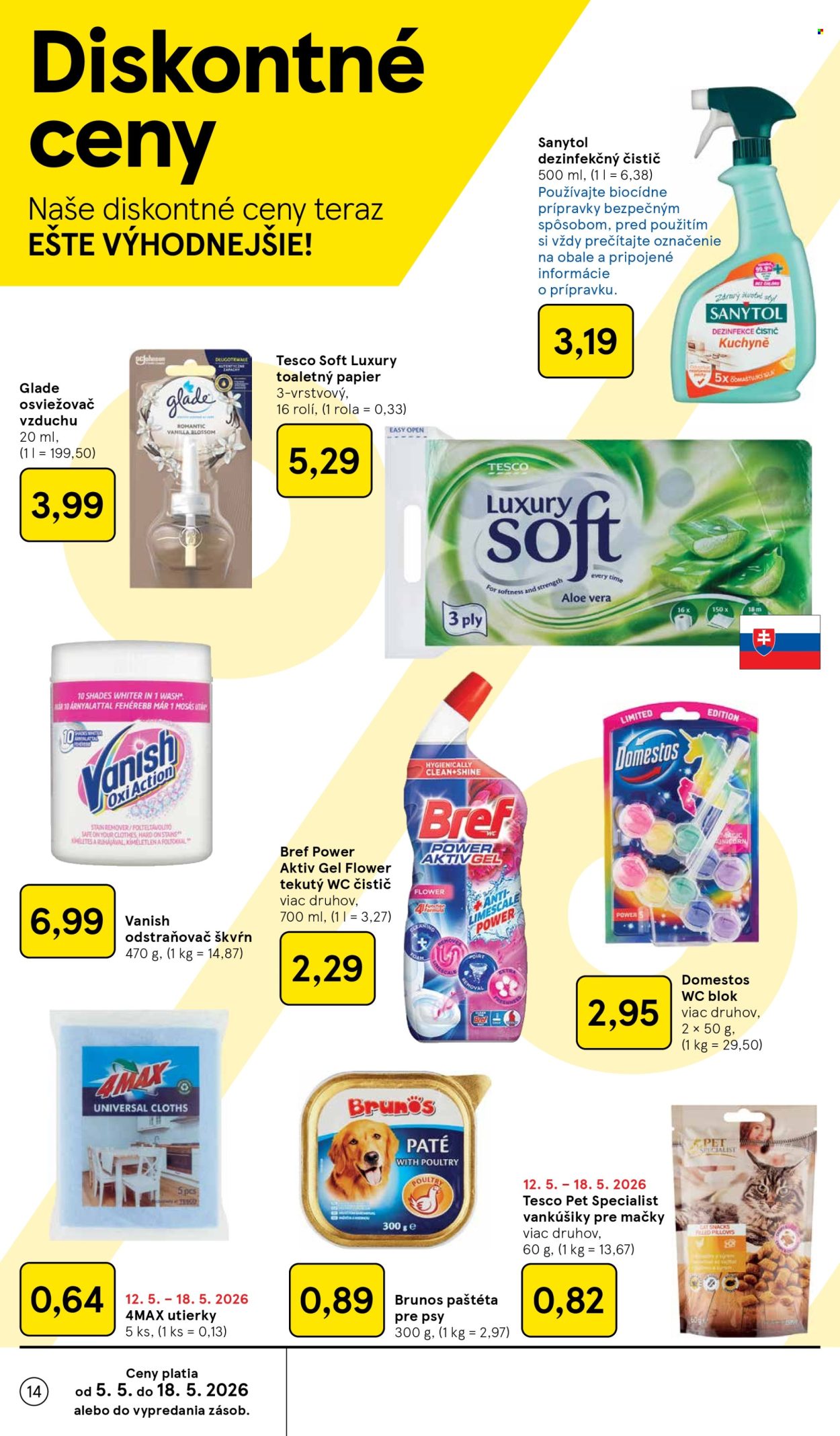 Leták TESCO - 13.5.2026 - 19.5.2026. Strana 14