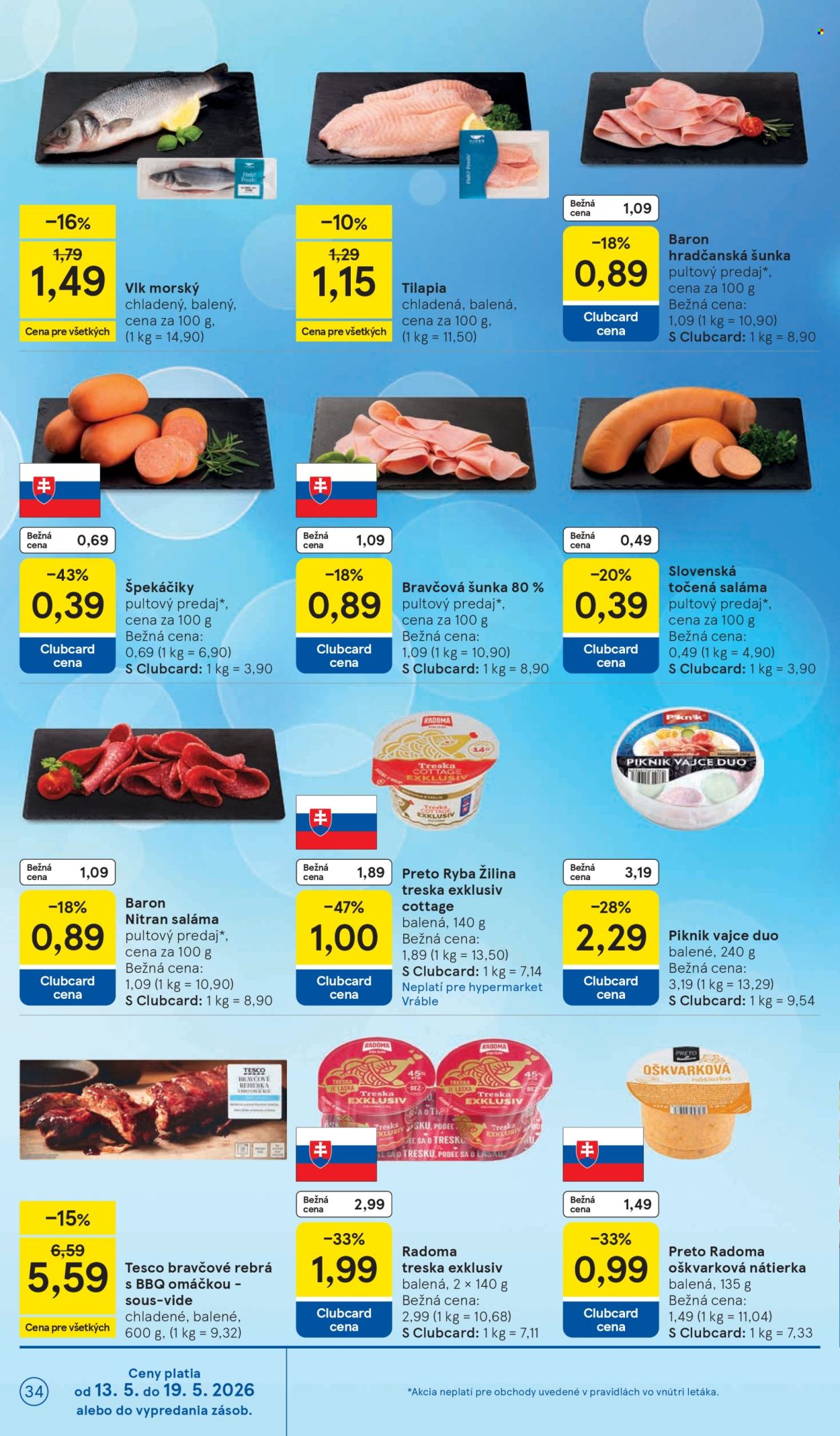 Leták TESCO - 13.5.2026 - 19.5.2026. Strana 34