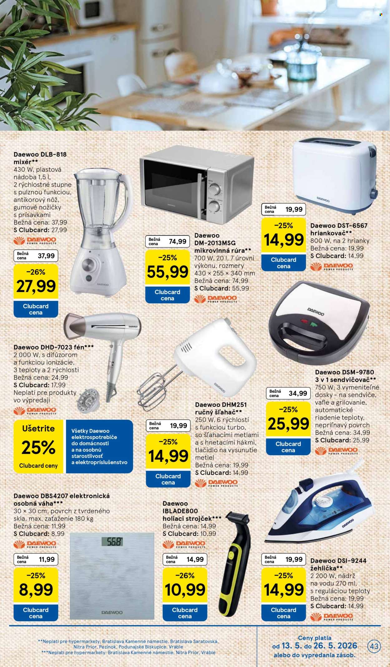 Leták TESCO - 13.5.2026 - 19.5.2026. Strana 43