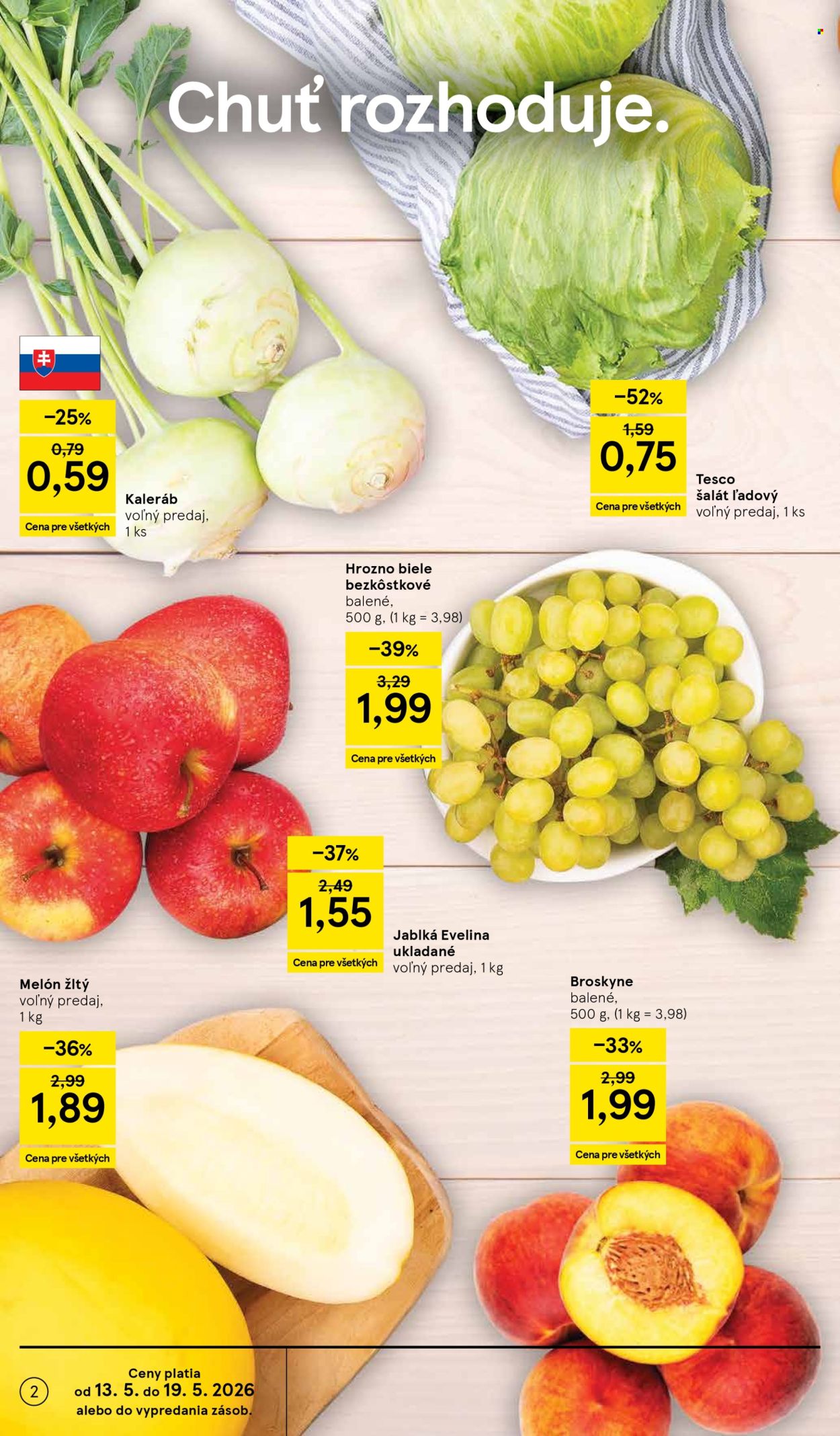 Leták TESCO supermarket - 13.5.2026 - 19.5.2026. Strana 2