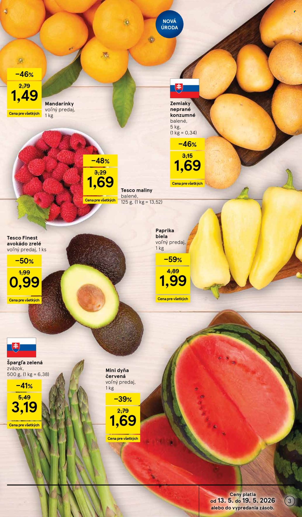 Leták TESCO supermarket - 13.5.2026 - 19.5.2026. Strana 3