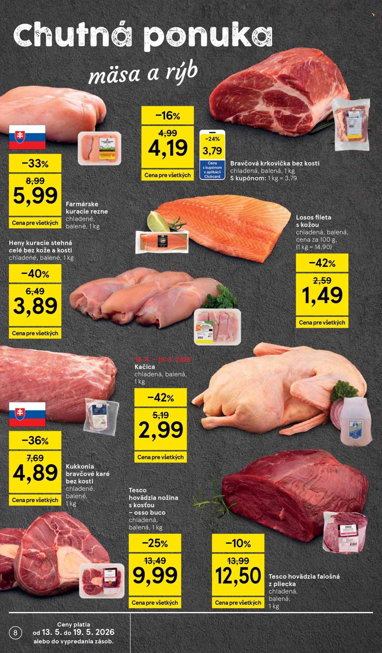 Leták TESCO supermarket - 13.5.2026 - 19.5.2026. Strana 8