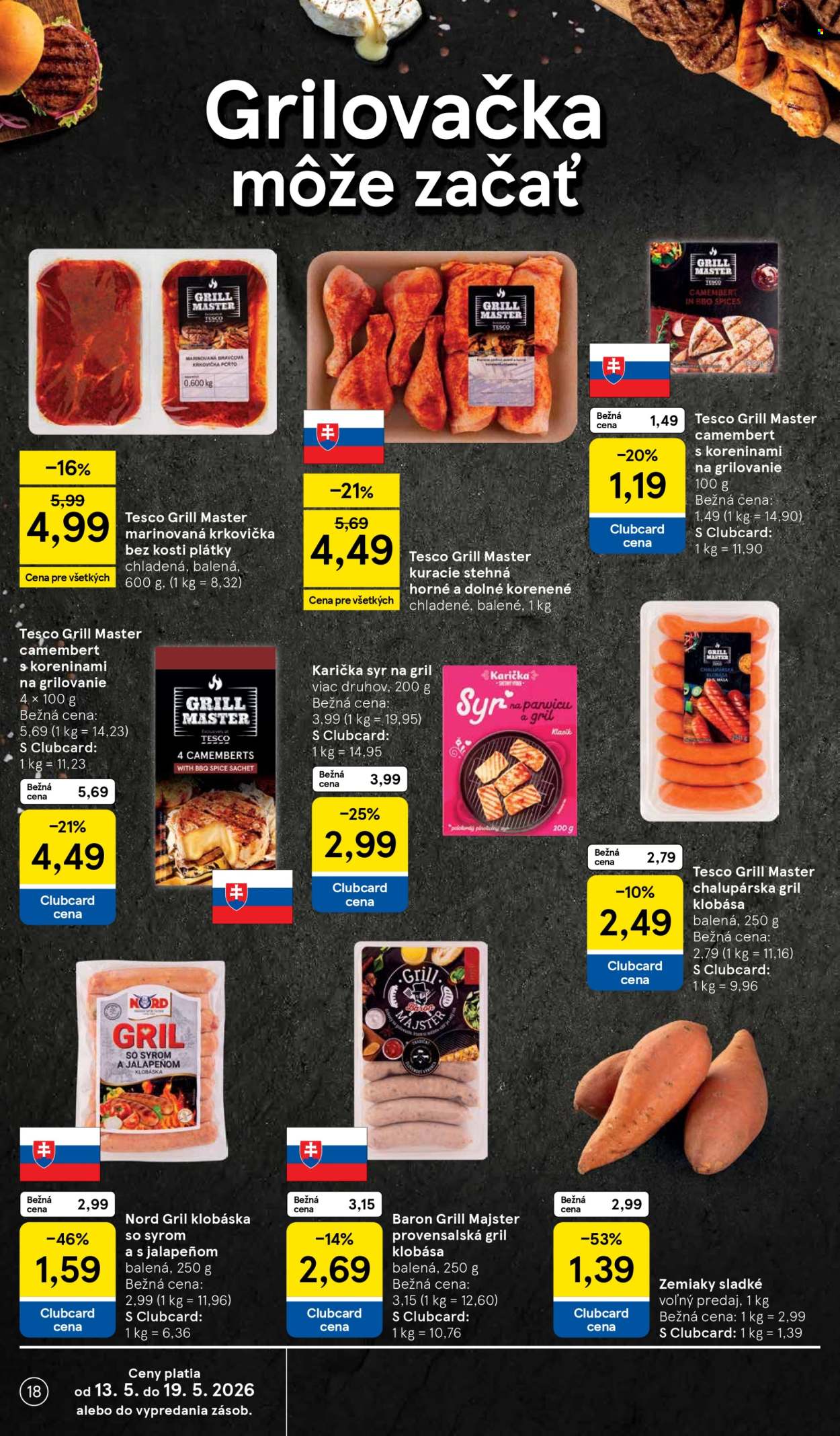 Leták TESCO supermarket - 13.5.2026 - 19.5.2026. Strana 18