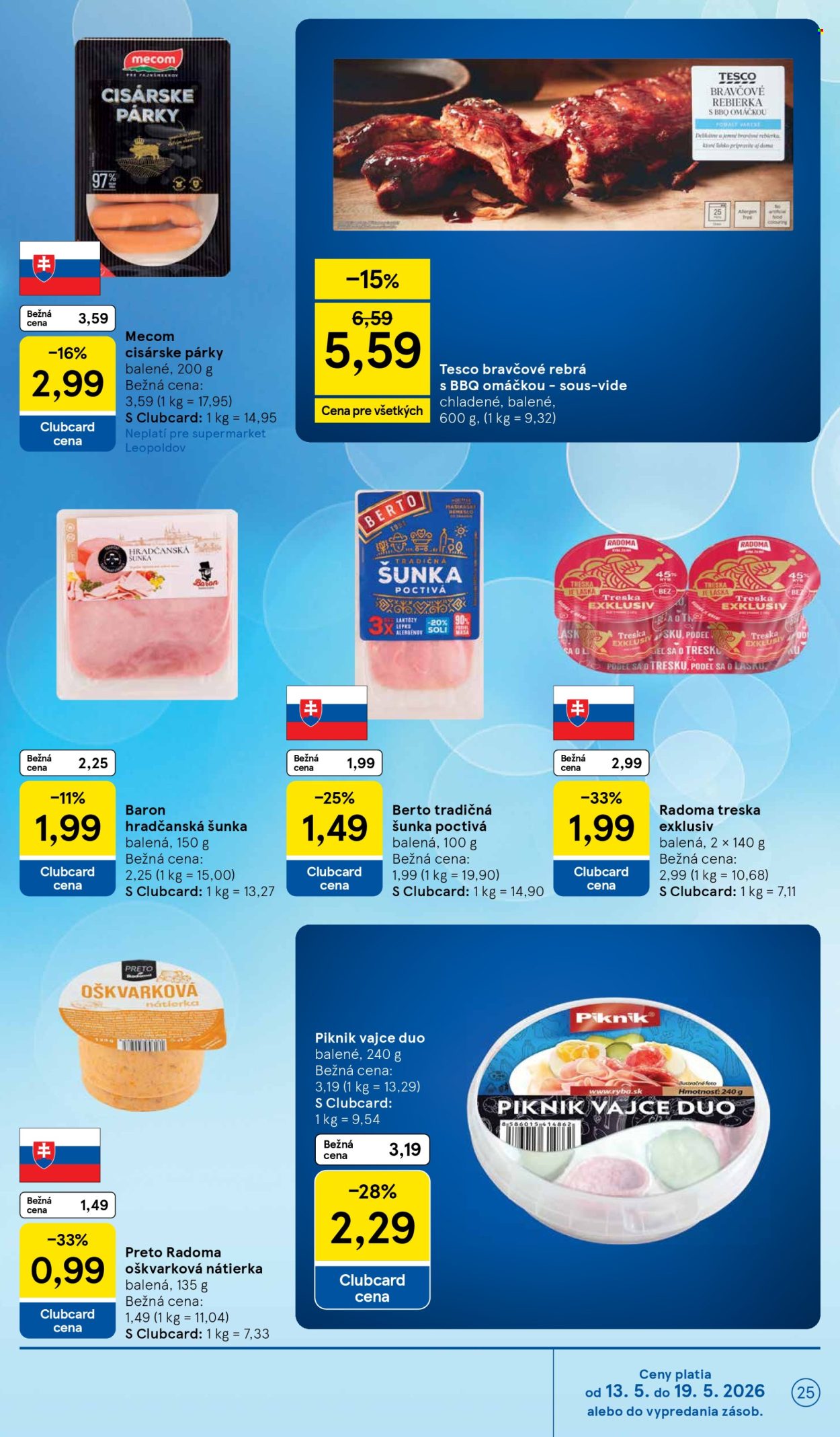 Leták TESCO supermarket - 13.5.2026 - 19.5.2026. Strana 25