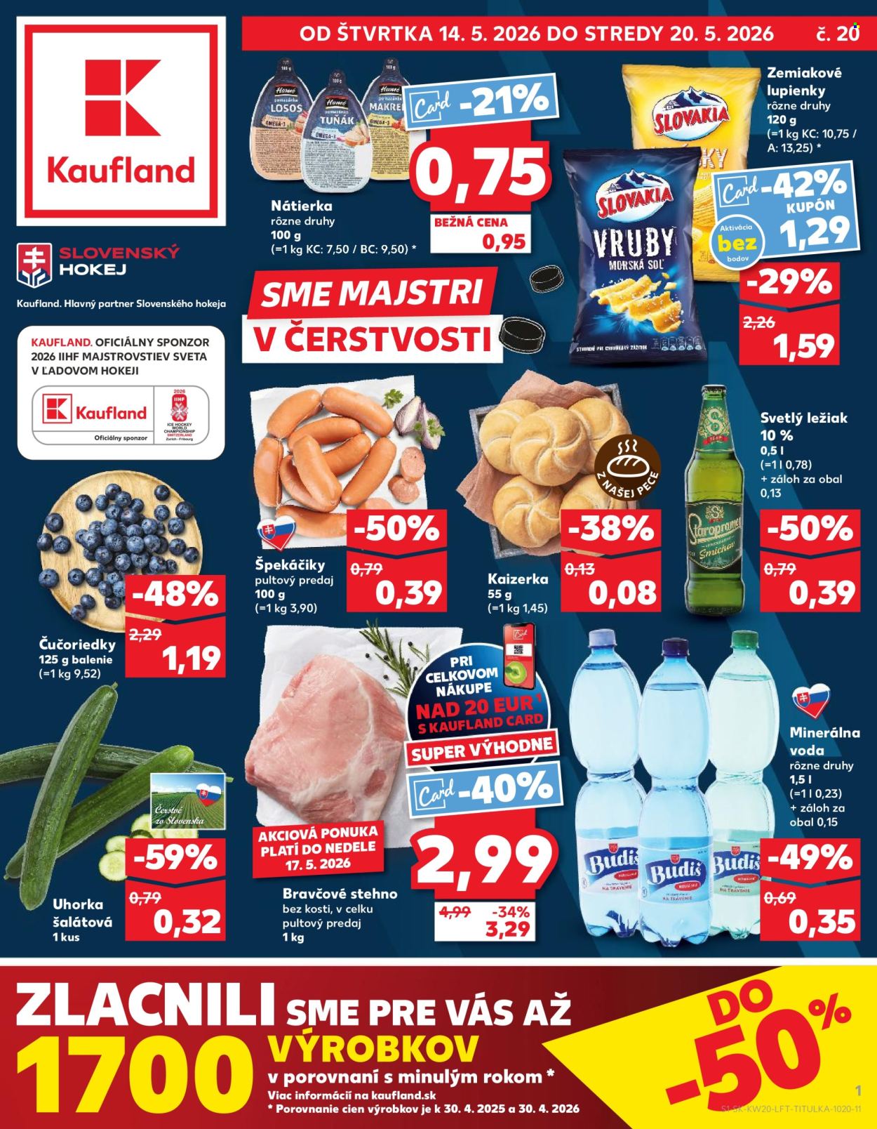 Leták Kaufland - 14.5.2026 - 20.5.2026. Strana 1