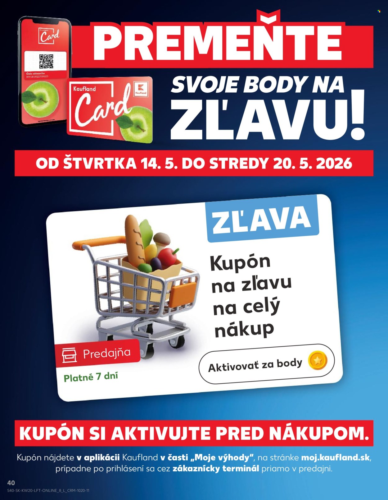 Leták Kaufland - 14.5.2026 - 20.5.2026. Strana 40