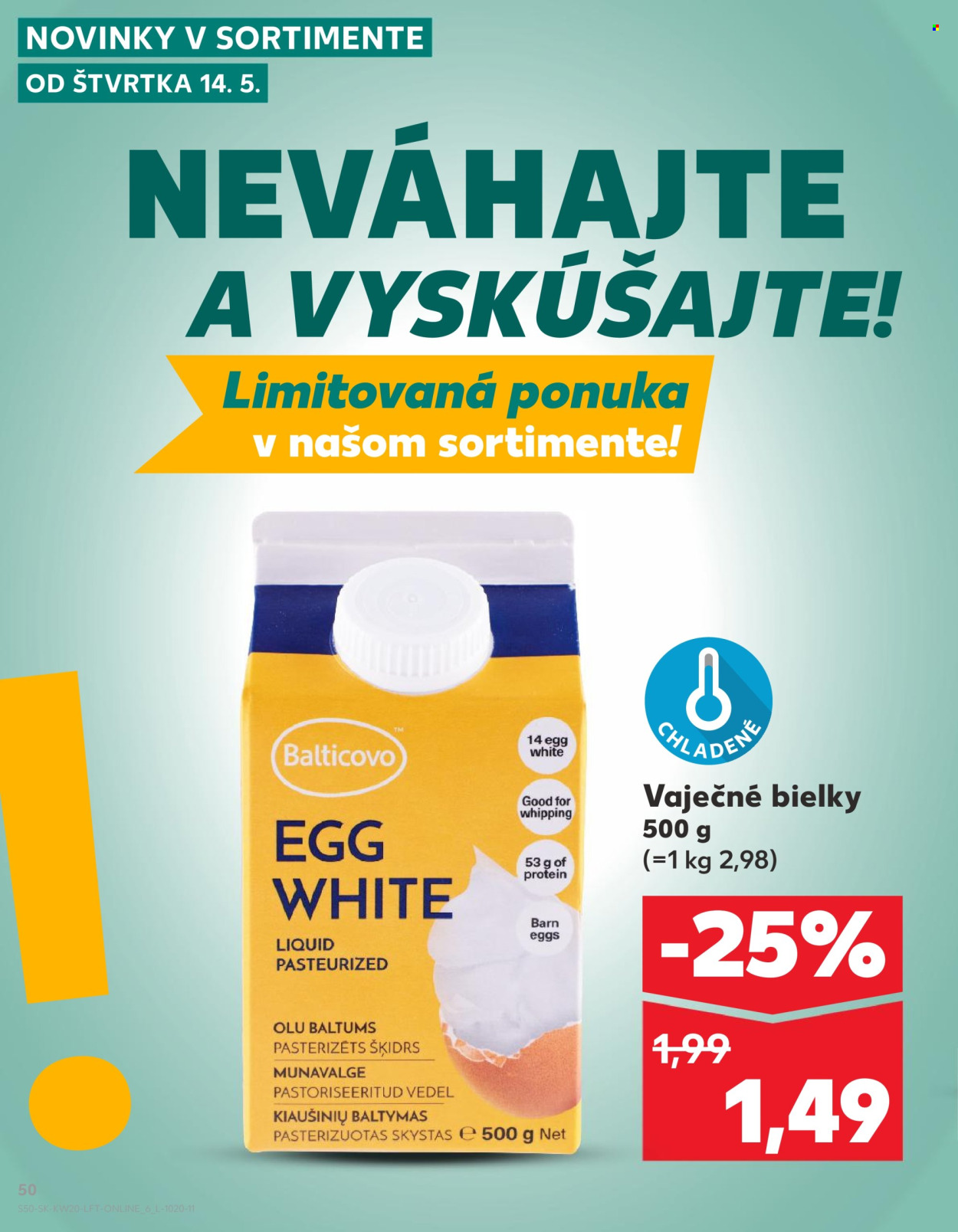 Leták Kaufland - 14.5.2026 - 20.5.2026. Strana 50