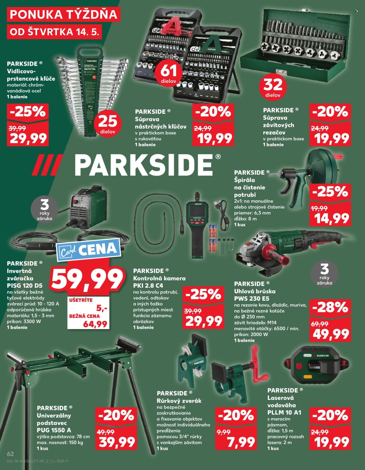 Leták Kaufland - 14.5.2026 - 20.5.2026. Strana 62