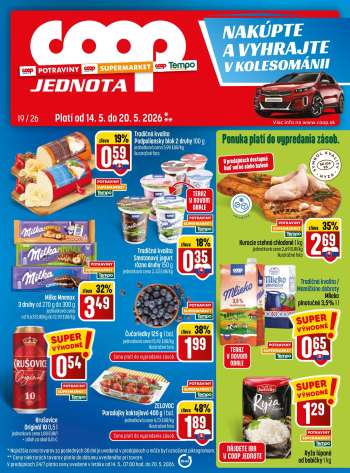 Leták COOP Jednota - 14.5.2026 - 20.5.2026.
