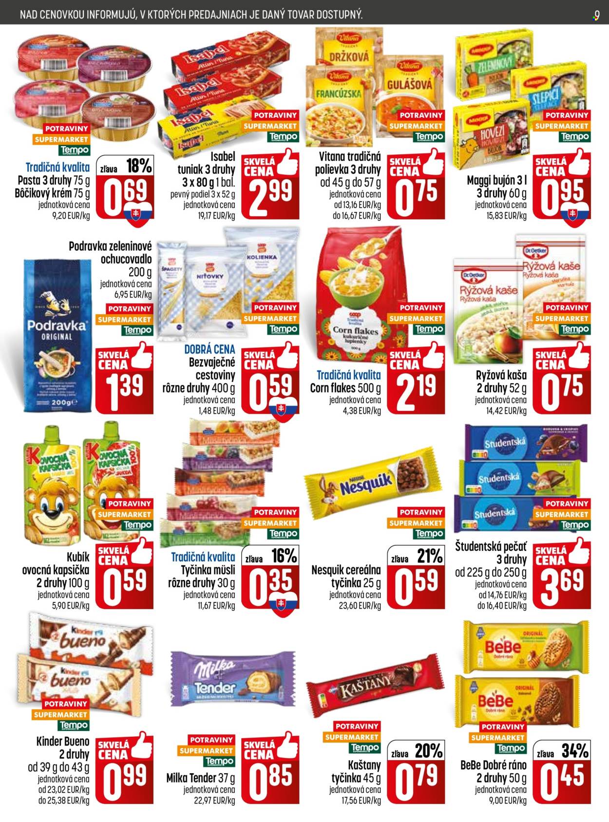 Leták COOP Jednota - 14.5.2026 - 20.5.2026. Strana 9