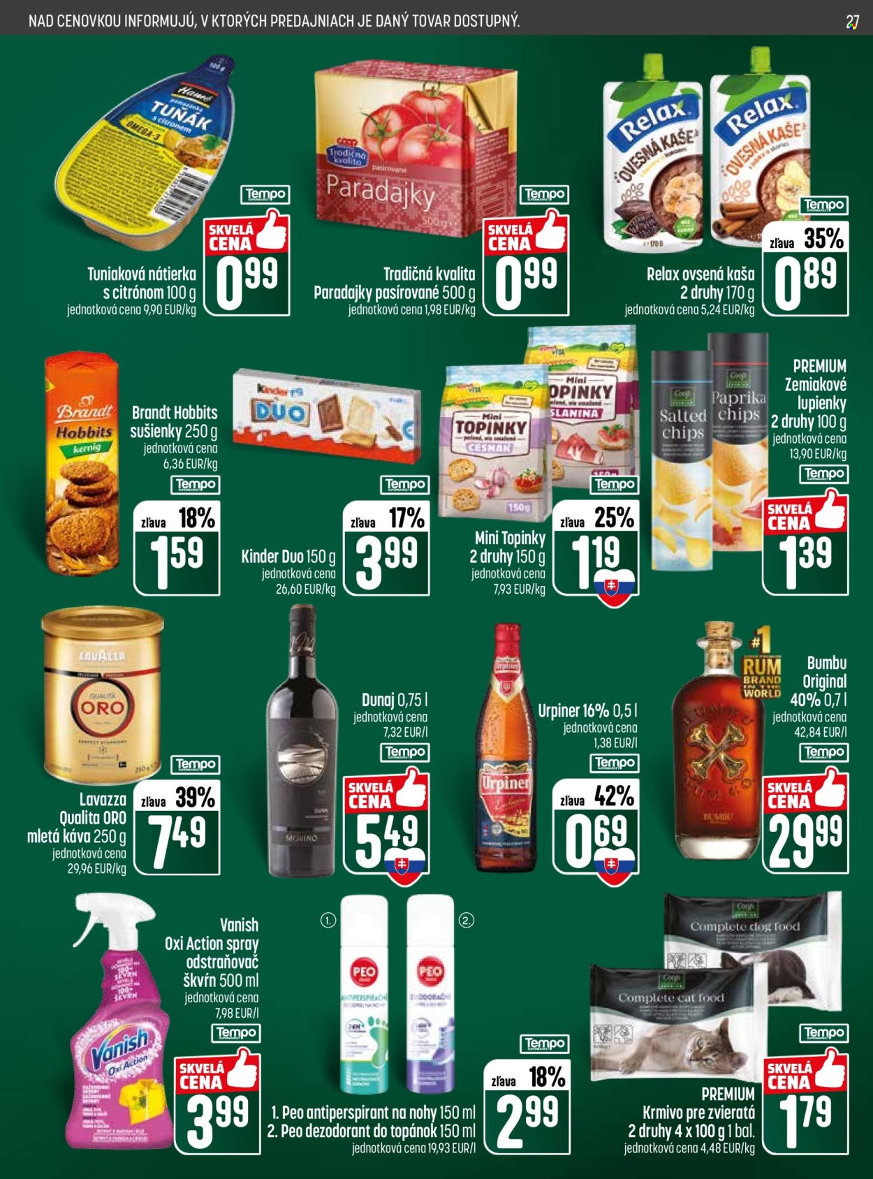 Leták COOP Jednota - 14.5.2026 - 20.5.2026. Strana 27