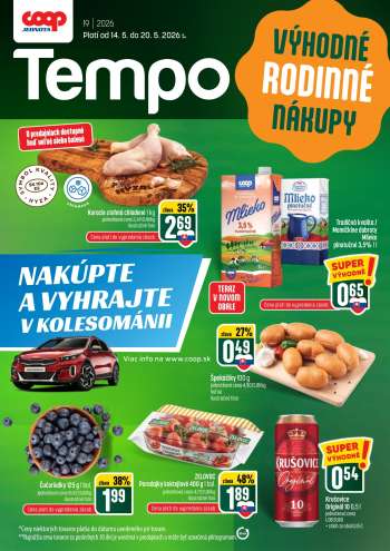 Leták COOP Jednota - 14.5.2026 - 20.5.2026.