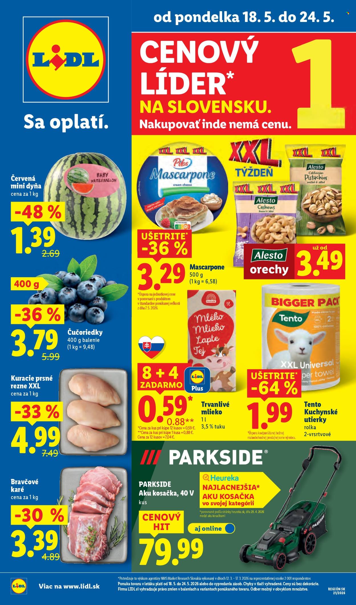Leták Lidl - 18.5.2026 - 24.5.2026. Strana 1