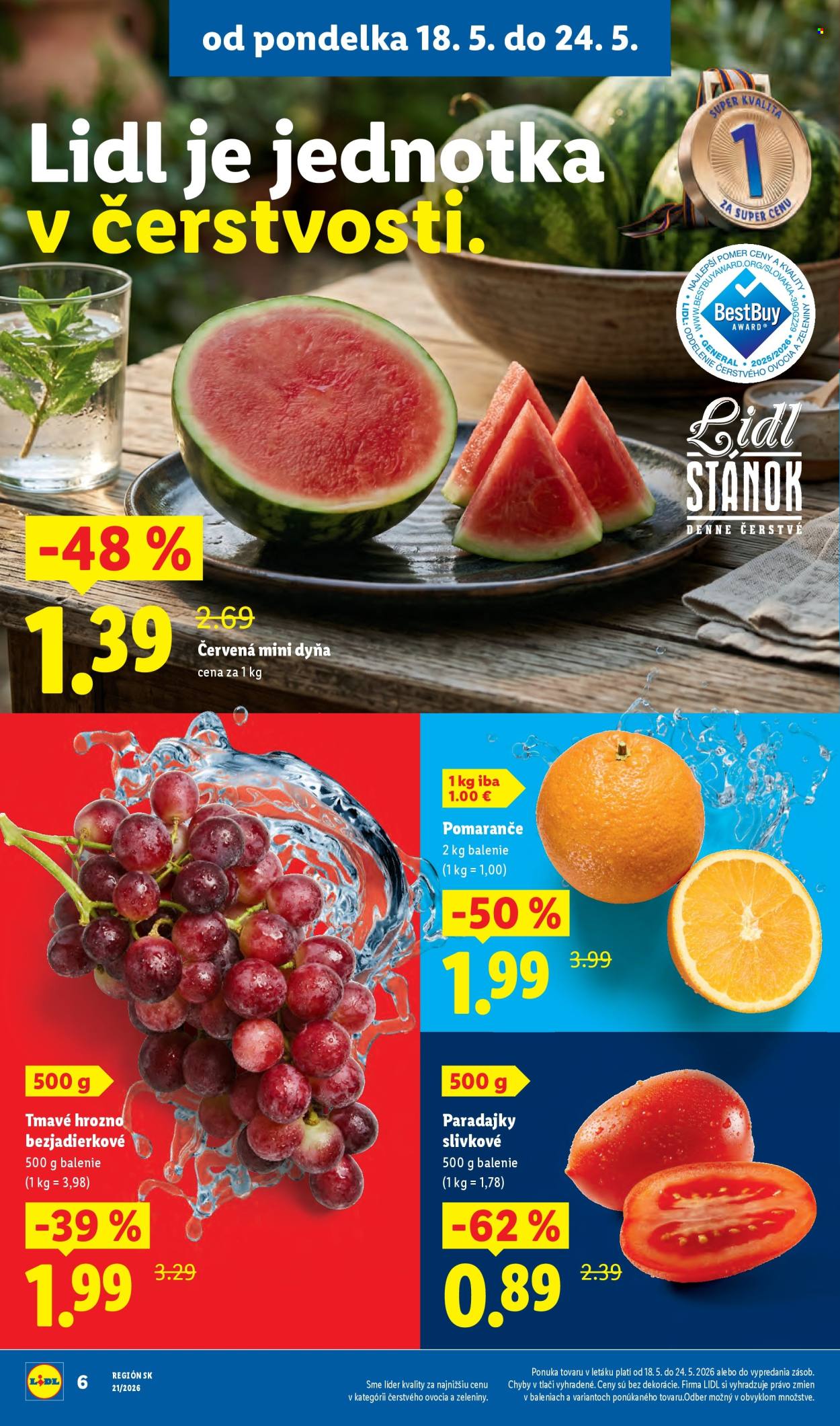 Leták Lidl - 18.5.2026 - 24.5.2026. Strana 6