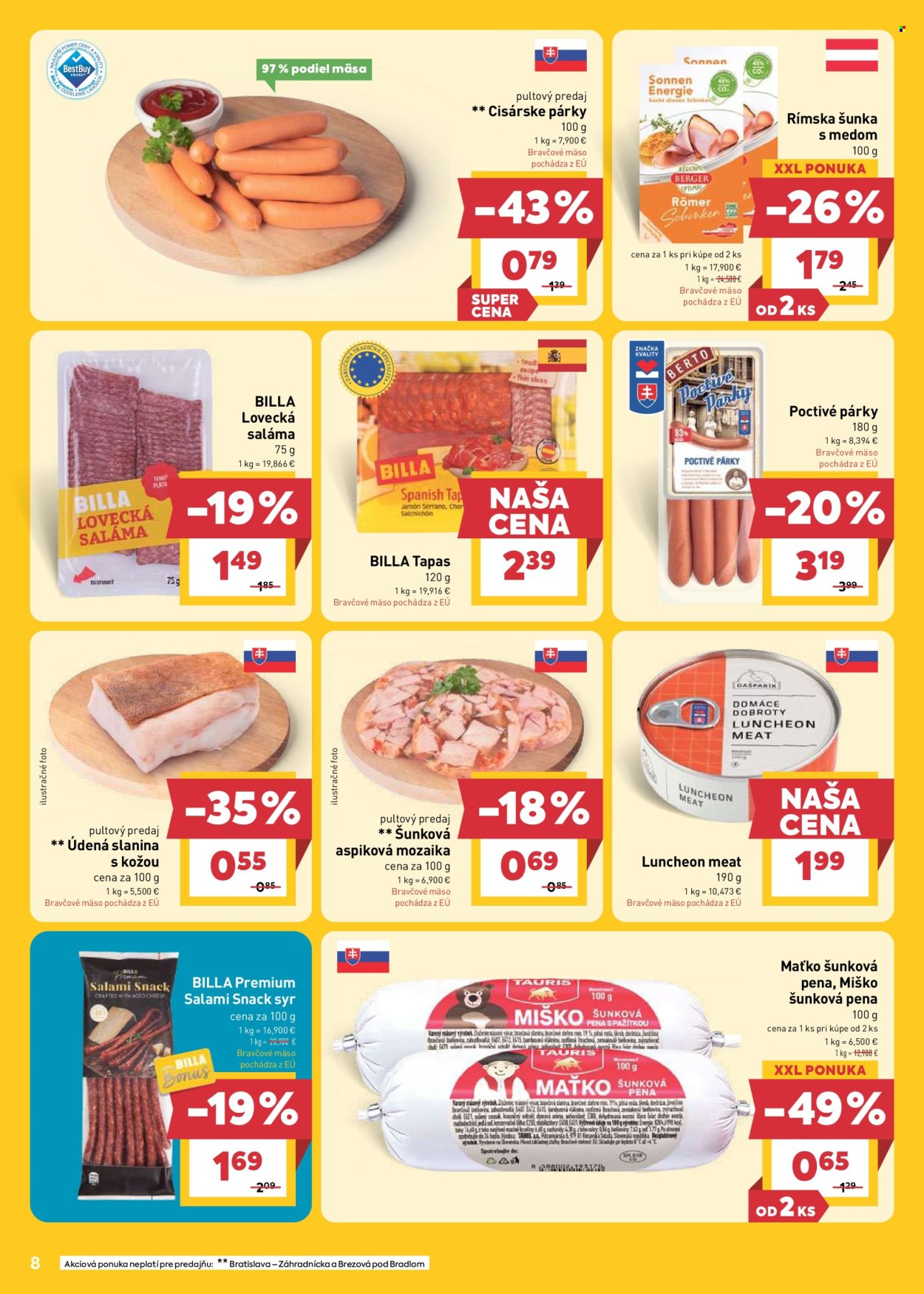 Leták Billa - 20.5.2026 - 26.5.2026. Strana 8