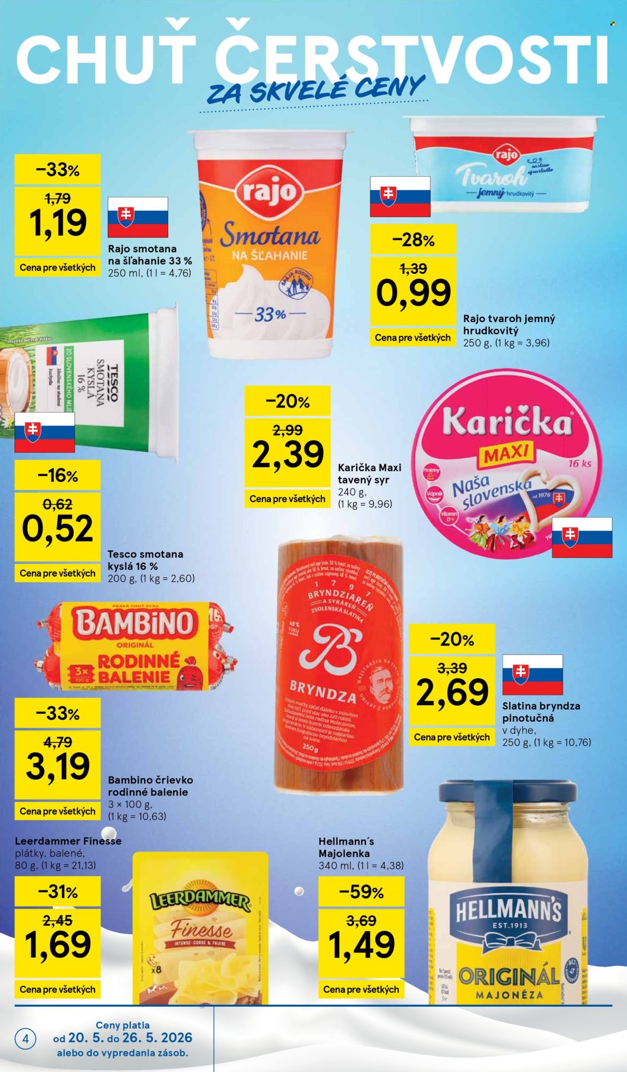 Leták TESCO supermarket - 20.5.2026 - 26.5.2026. Strana 4
