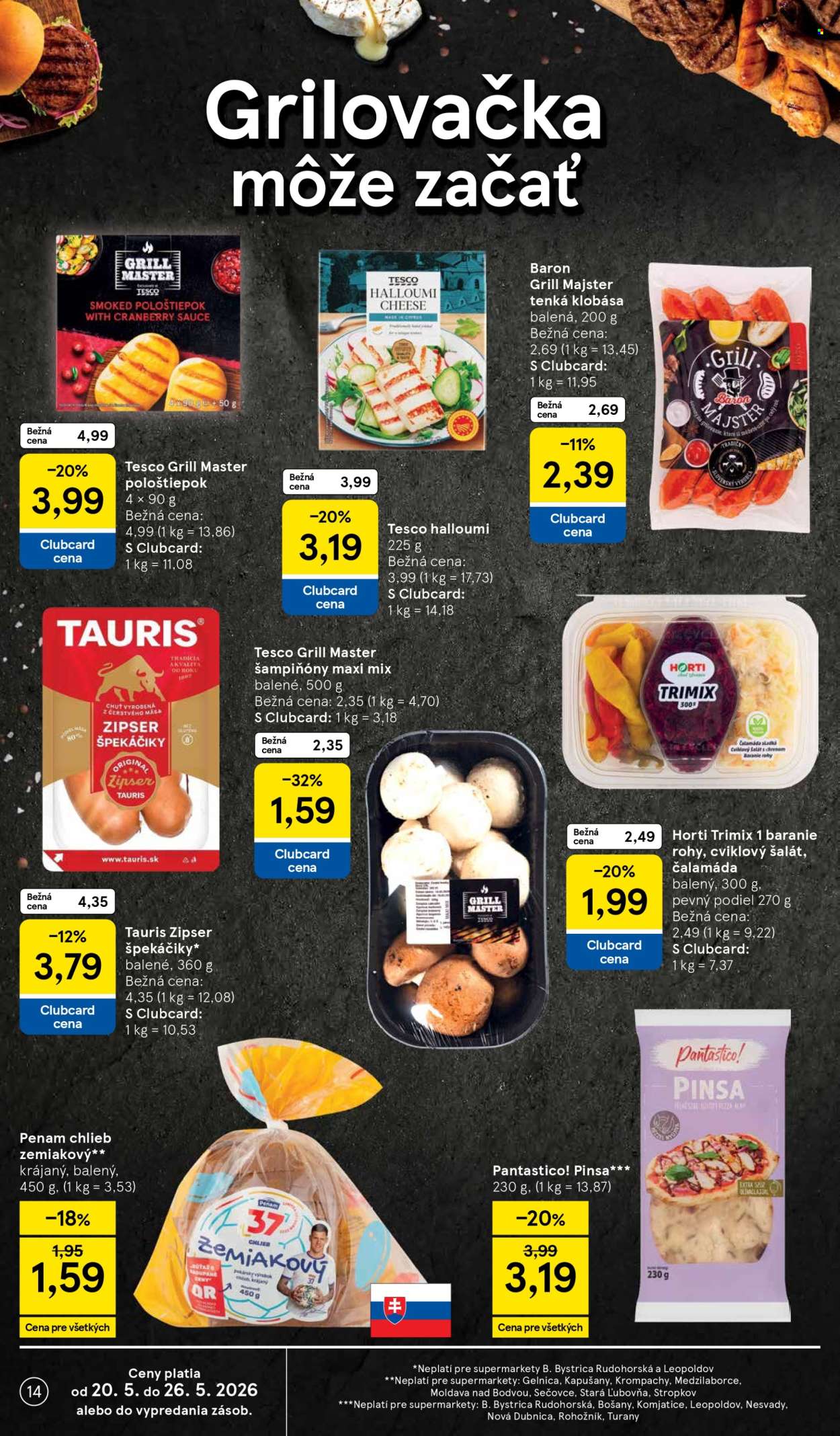 Leták TESCO supermarket - 20.5.2026 - 26.5.2026. Strana 14