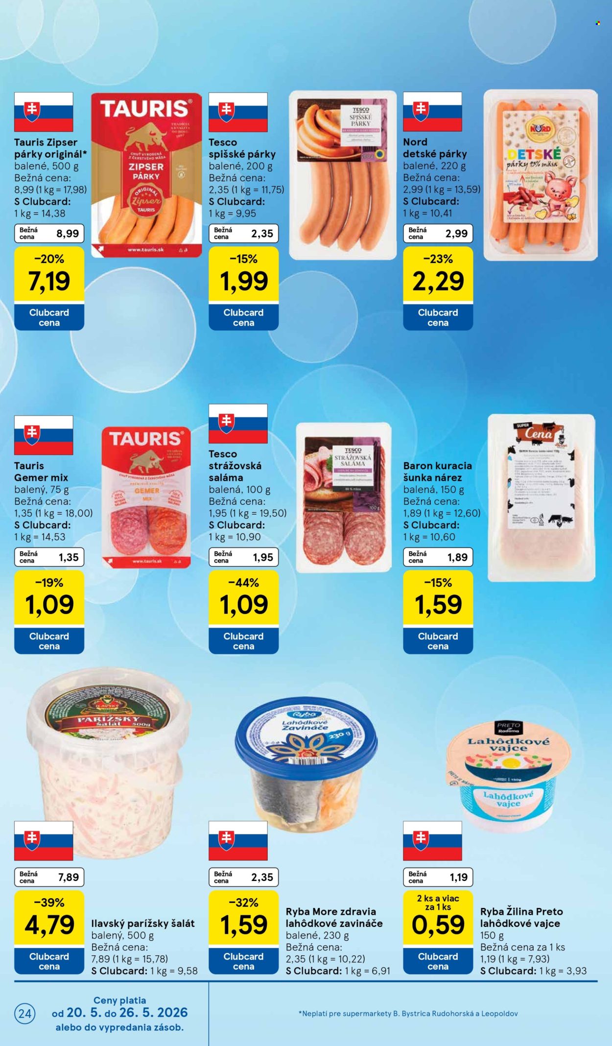Leták TESCO supermarket - 20.5.2026 - 26.5.2026. Strana 24
