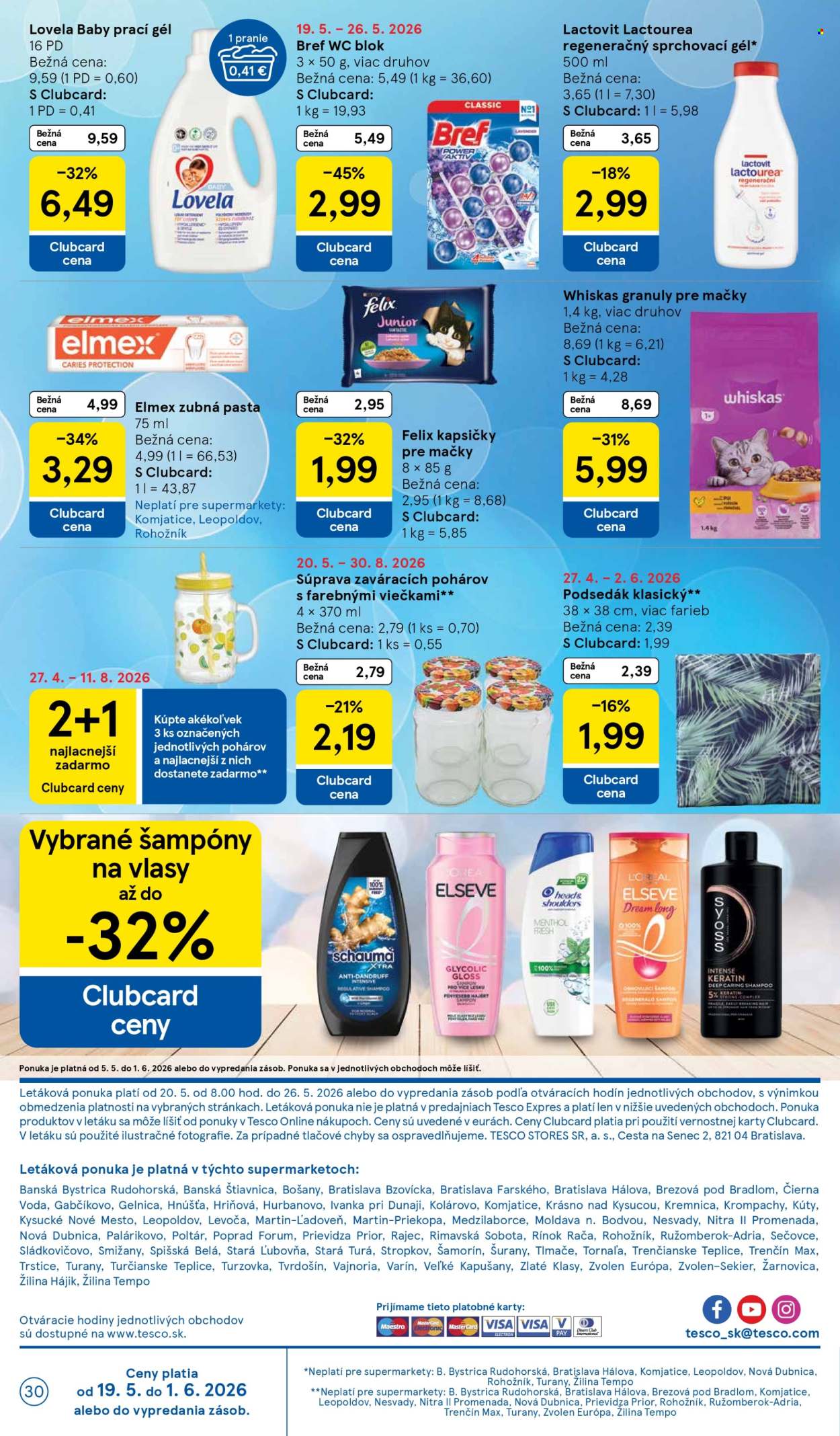 Leták TESCO supermarket - 20.5.2026 - 26.5.2026. Strana 30
