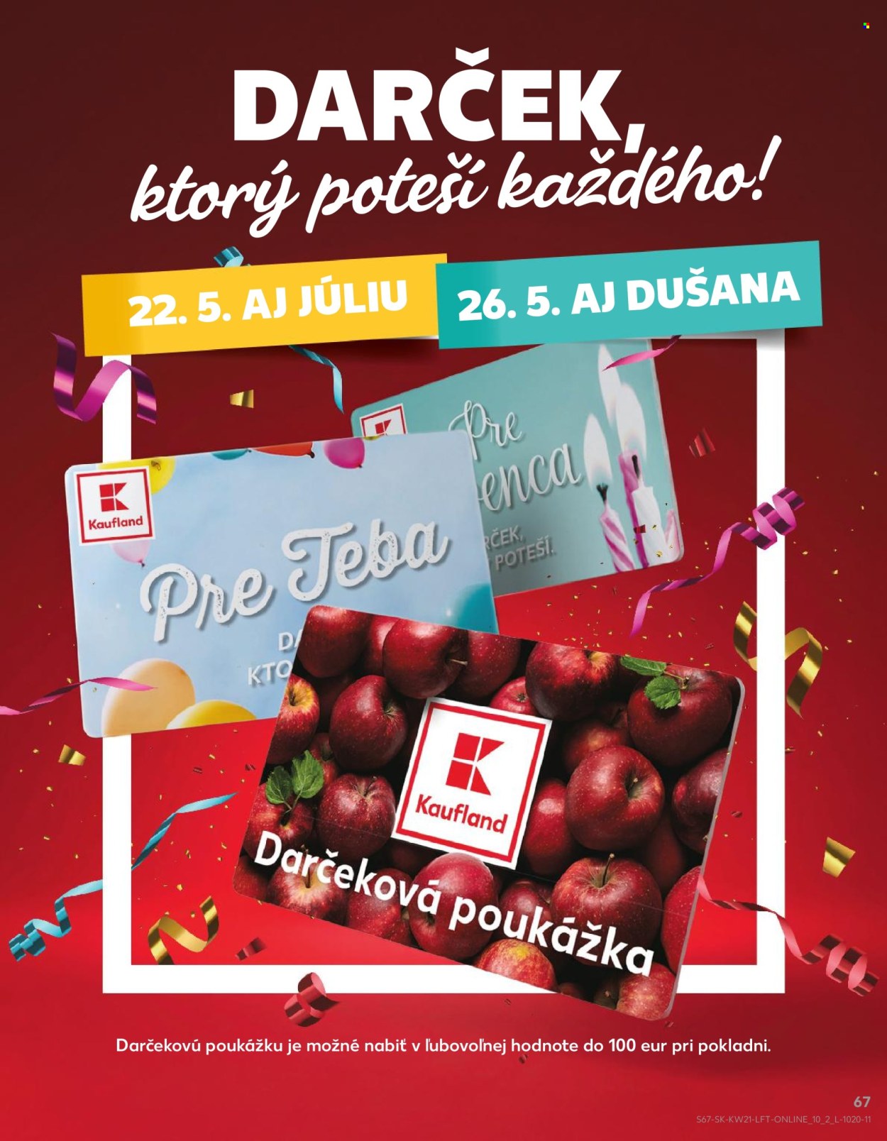 Leták Kaufland - 21.5.2026 - 27.5.2026. Strana 67