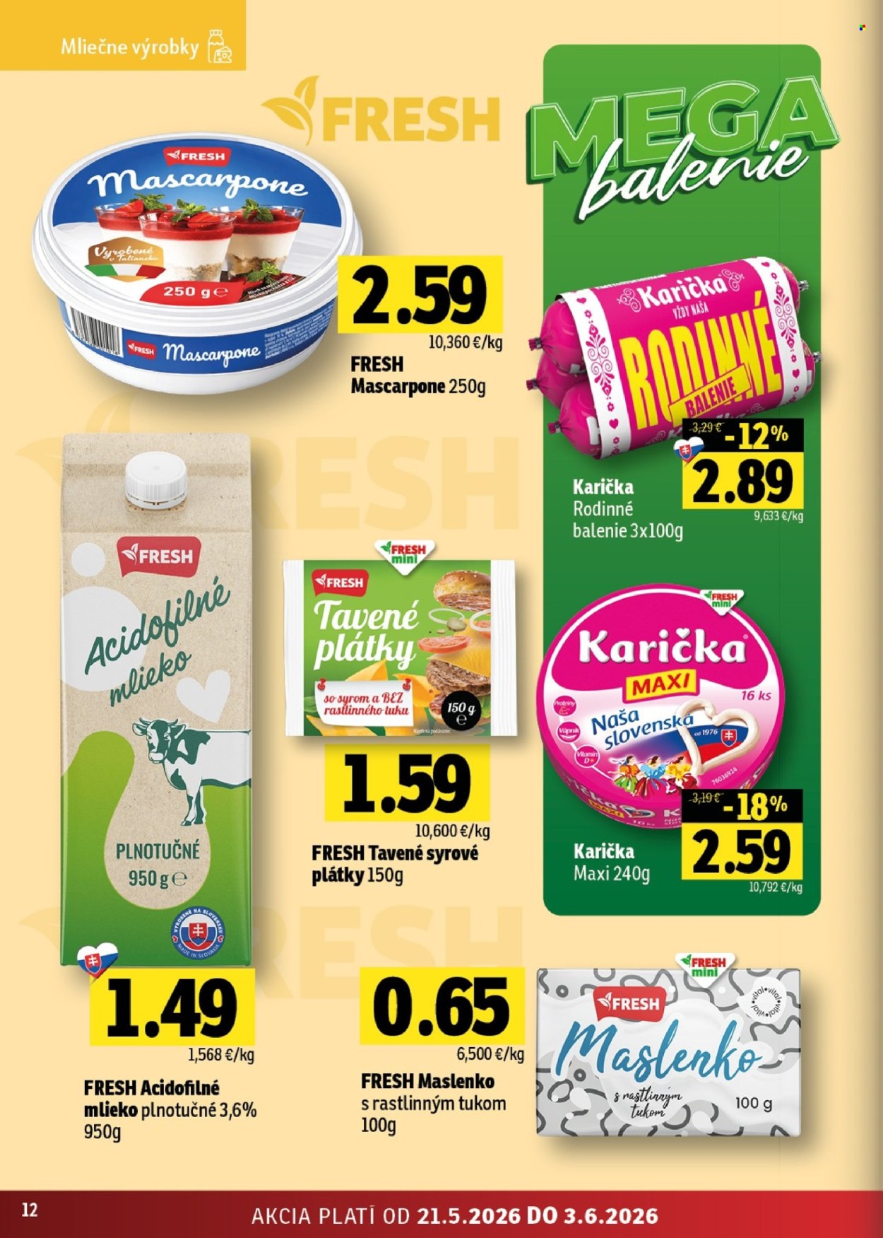 Leták FRESH - 21.5.2026 - 3.6.2026. Strana 12