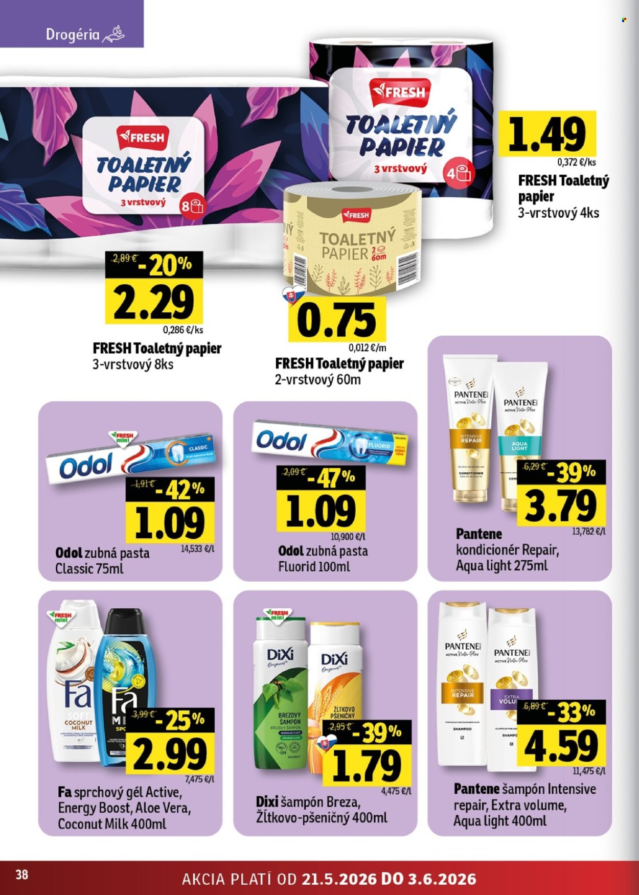 Leták FRESH - 21.5.2026 - 3.6.2026. Strana 38