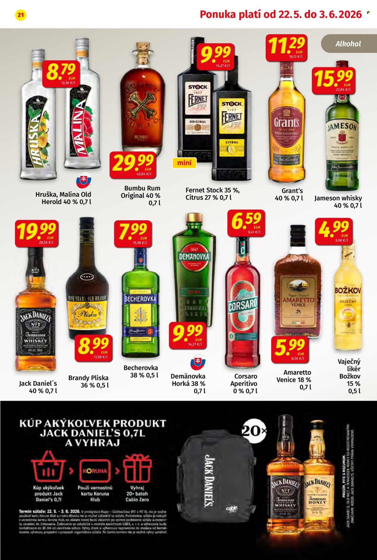 Leták Potraviny KORUNA - 22.5.2026 - 3.6.2026. Strana 21
