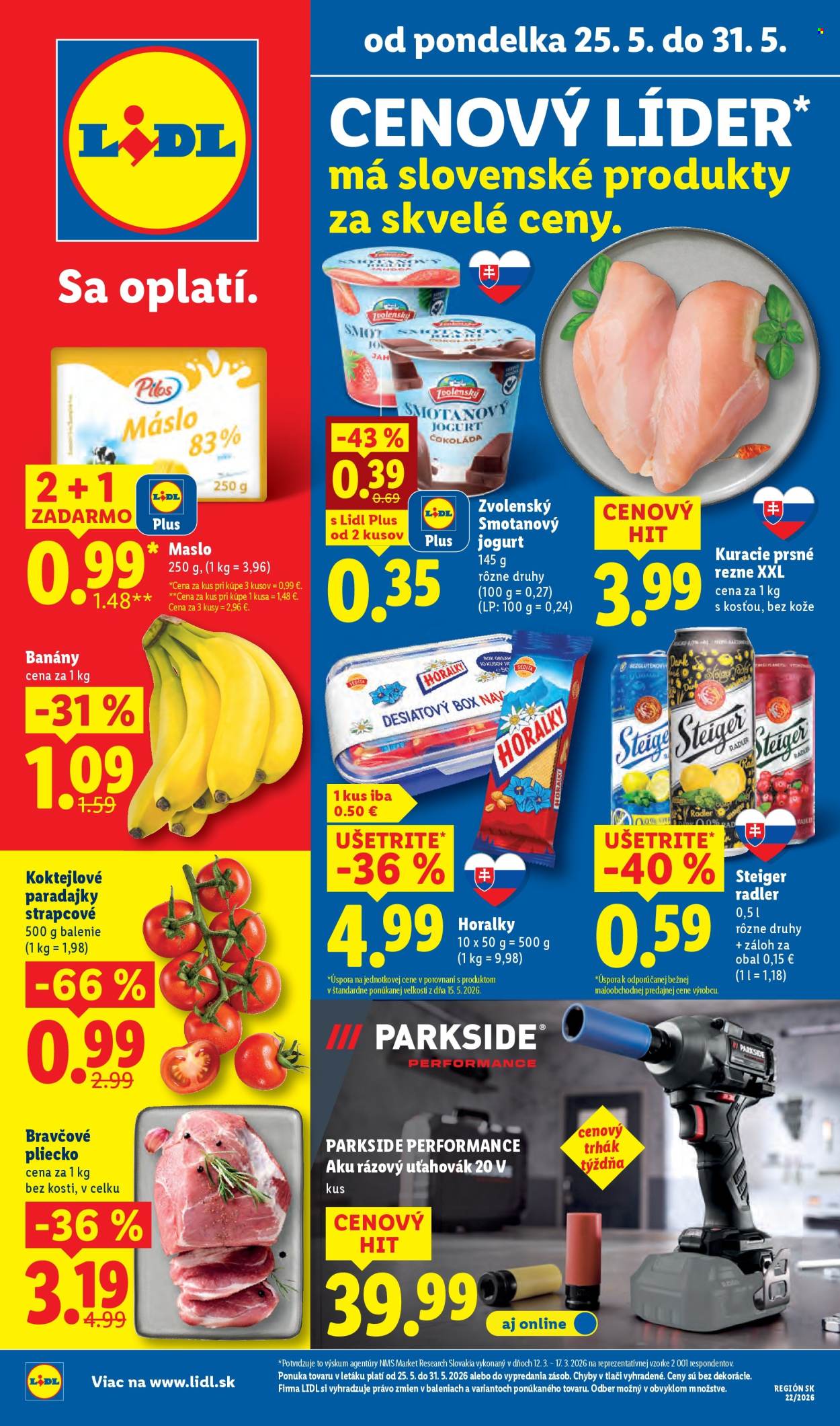 Leták Lidl - 25.5.2026 - 31.5.2026. Strana 1