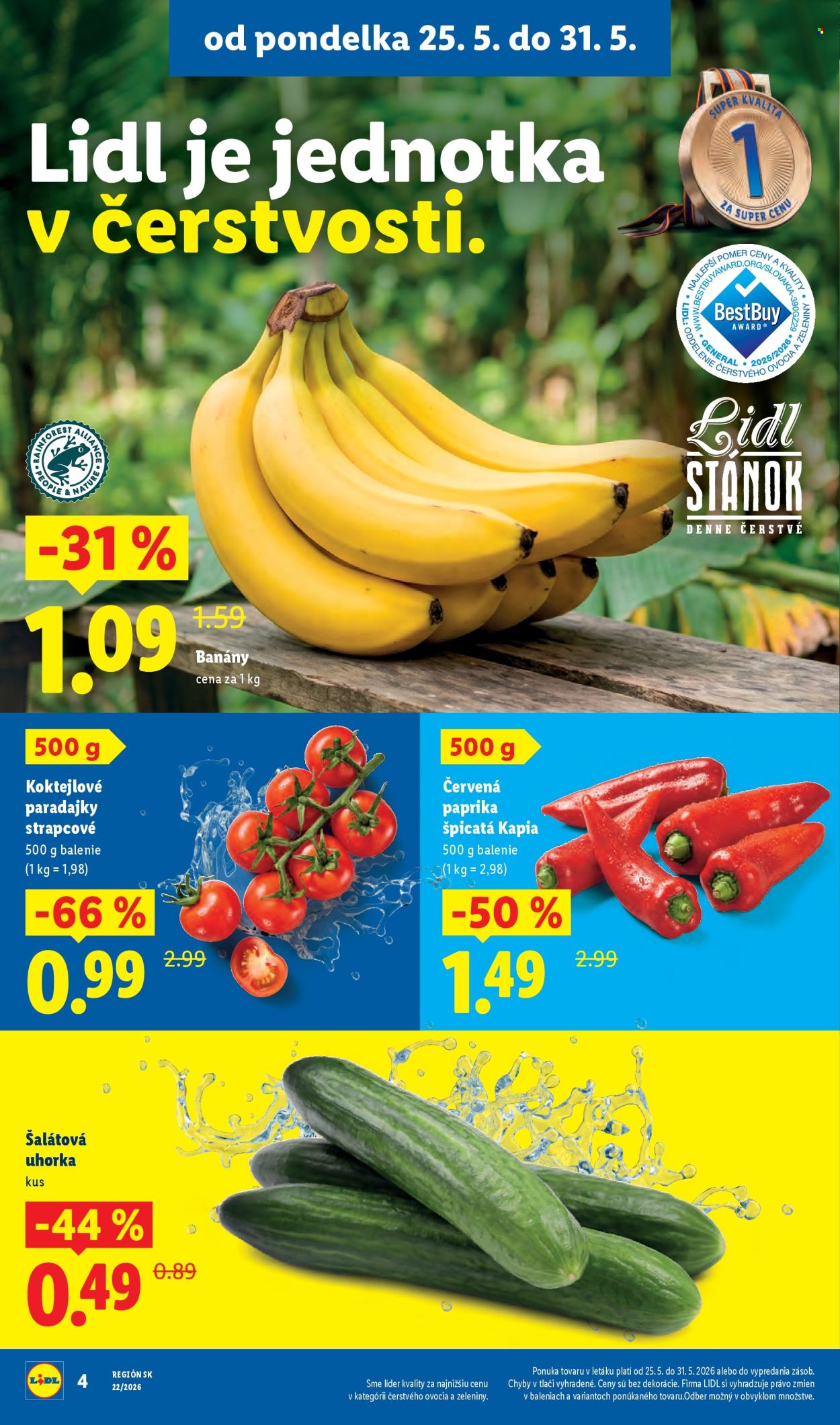 Leták Lidl - 25.5.2026 - 31.5.2026. Strana 4