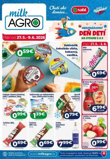 Leták Milk AGRO - 27.5.2026 - 9.6.2026.