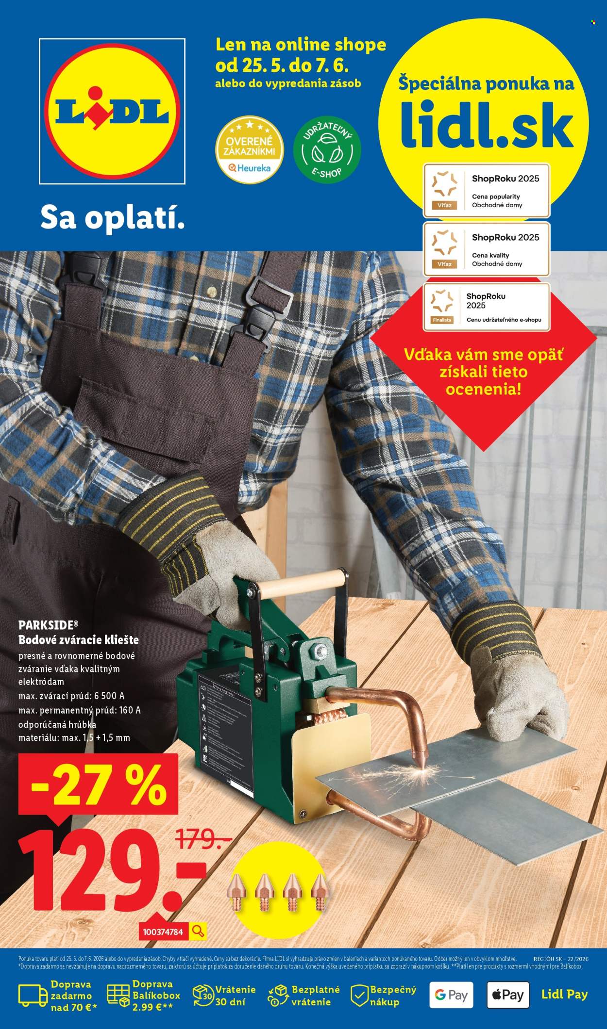 Leták Lidl - 25.5.2026 - 7.6.2026. Strana 1