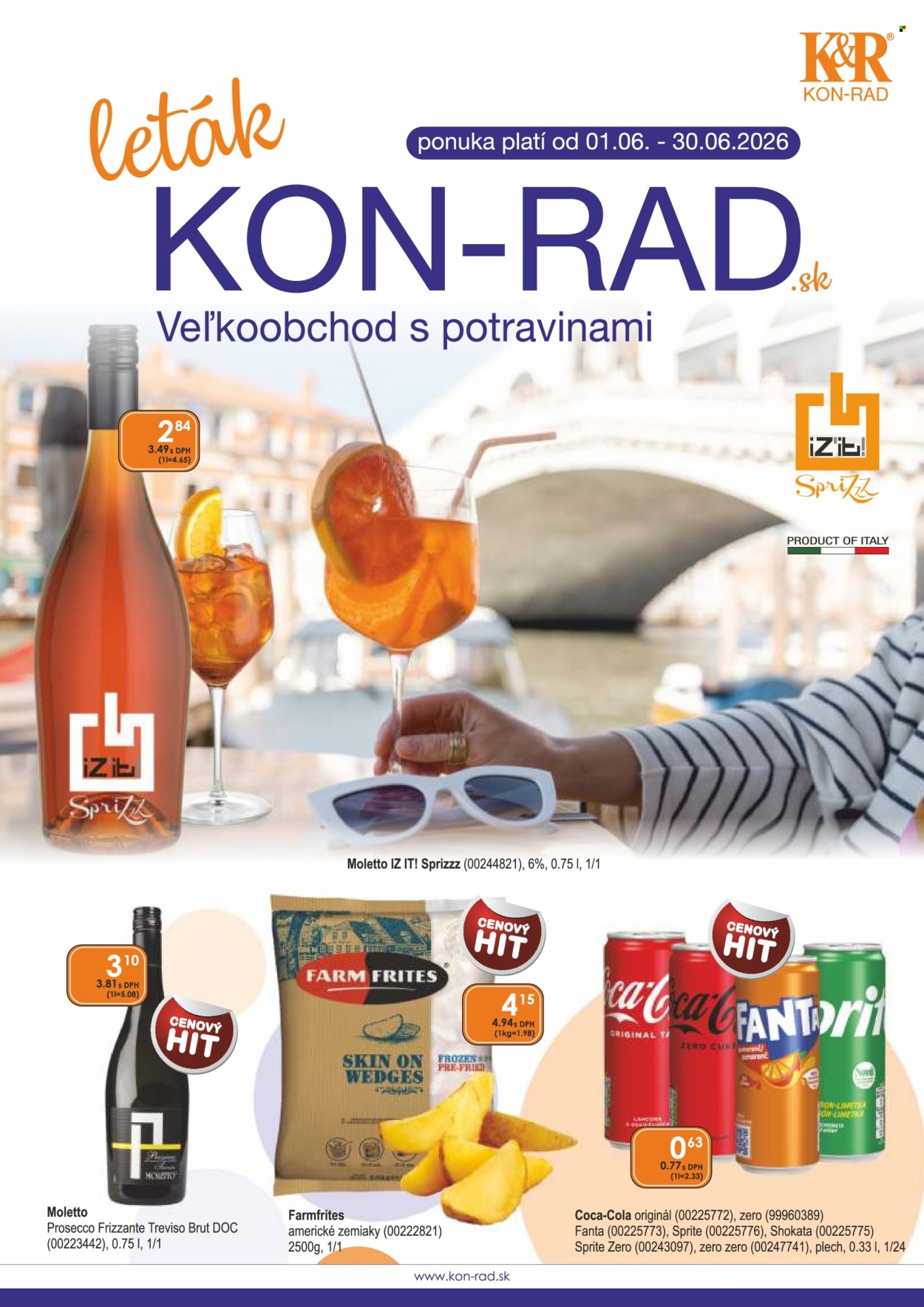 Leták KON-RAD - 1.6.2026 - 30.6.2026. Strana 1
