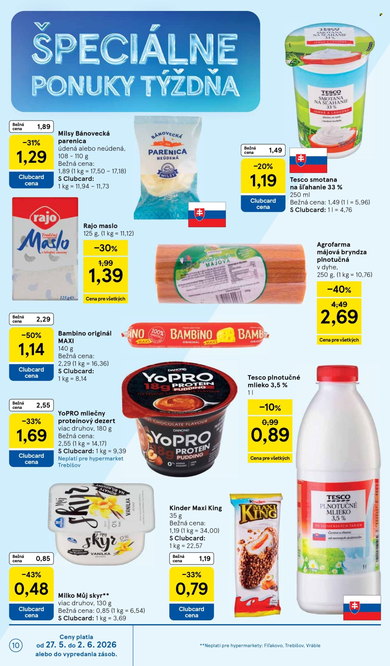 Leták TESCO - 27.5.2026 - 2.6.2026. Strana 10